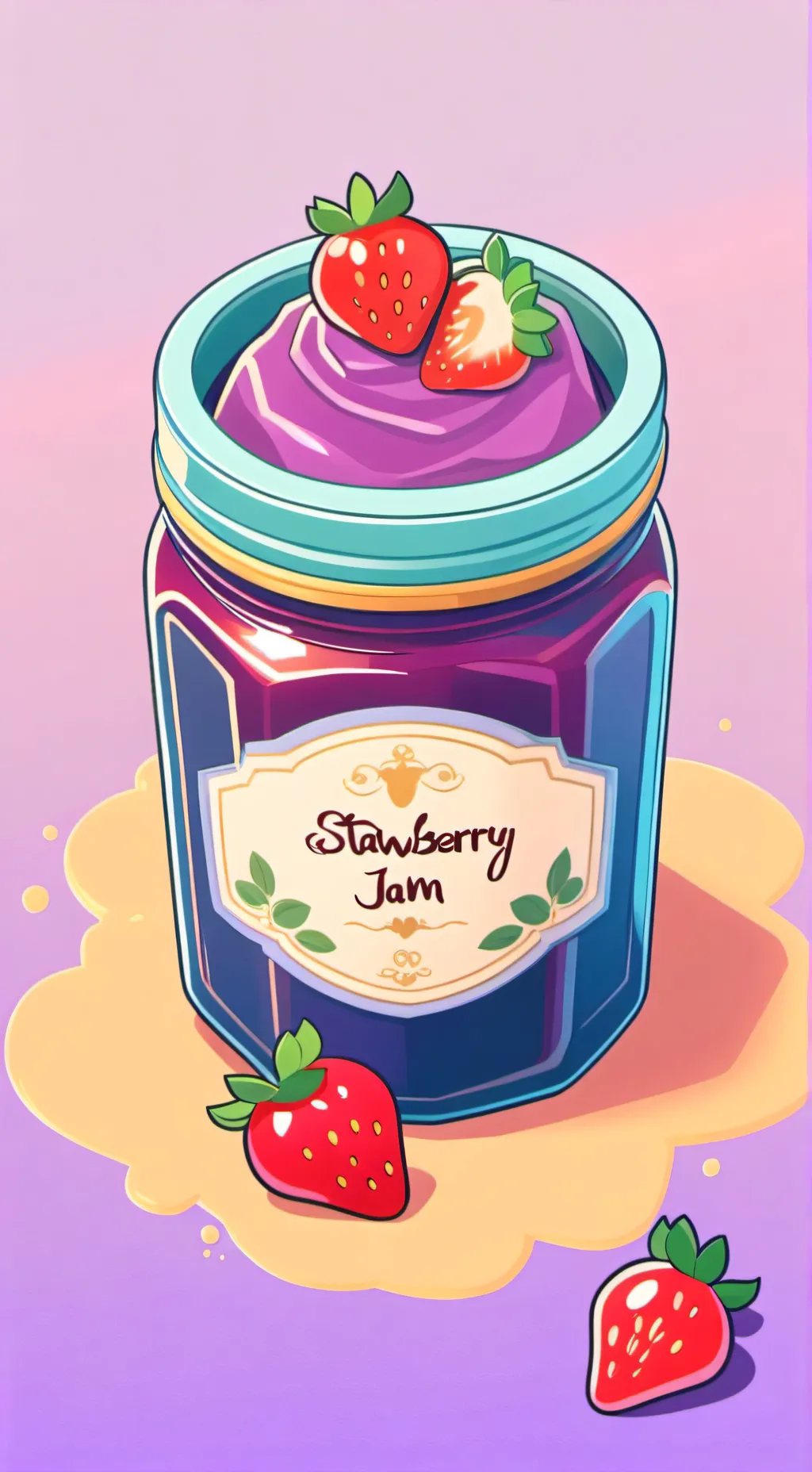 ai character: sprout x glitzo✨🍓 background