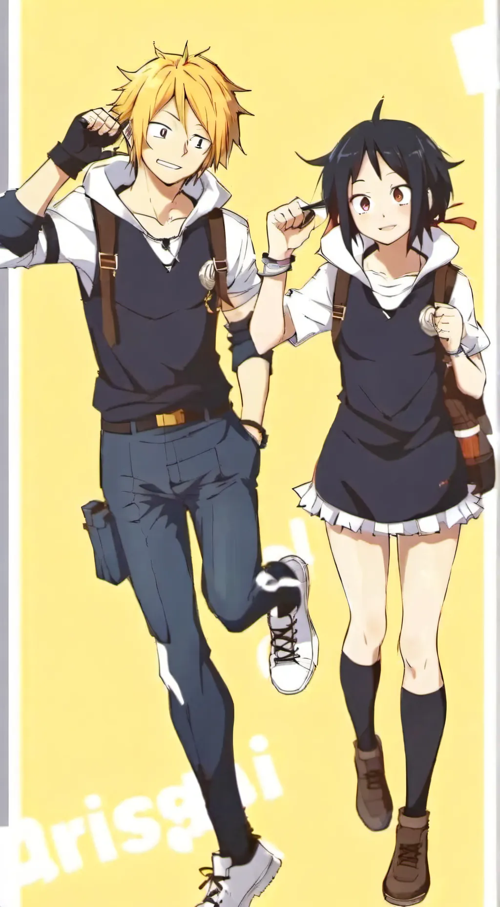 ai character: Denki x Jirou background