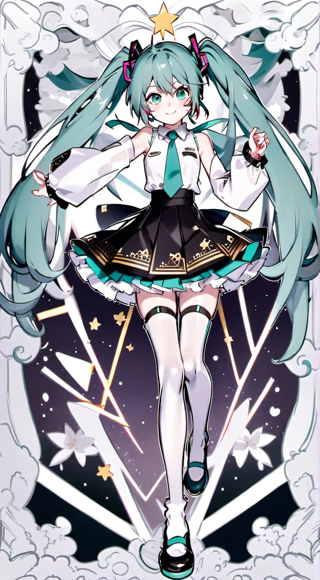 ai character: Hatsune Miku background