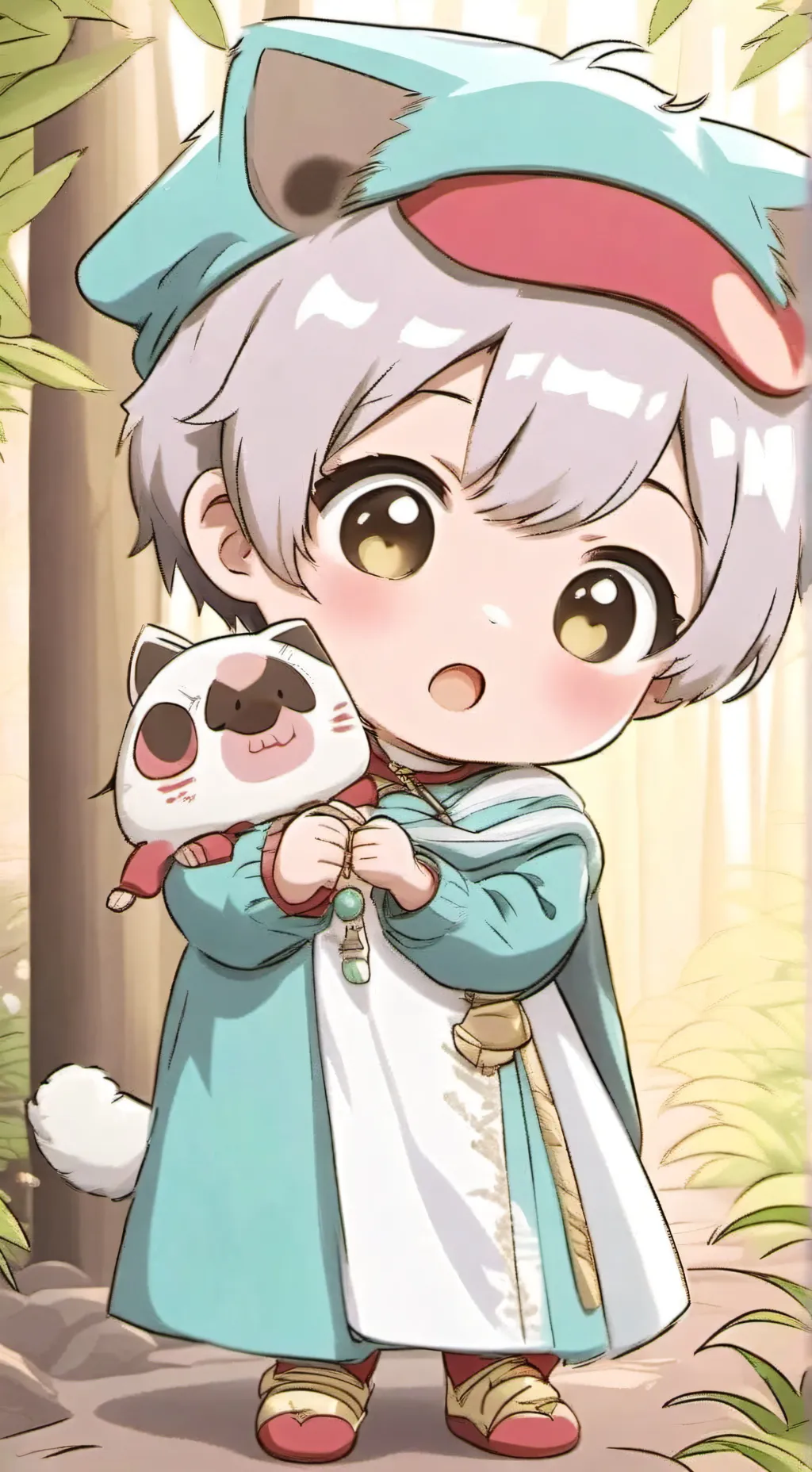 ai character: bebé  background