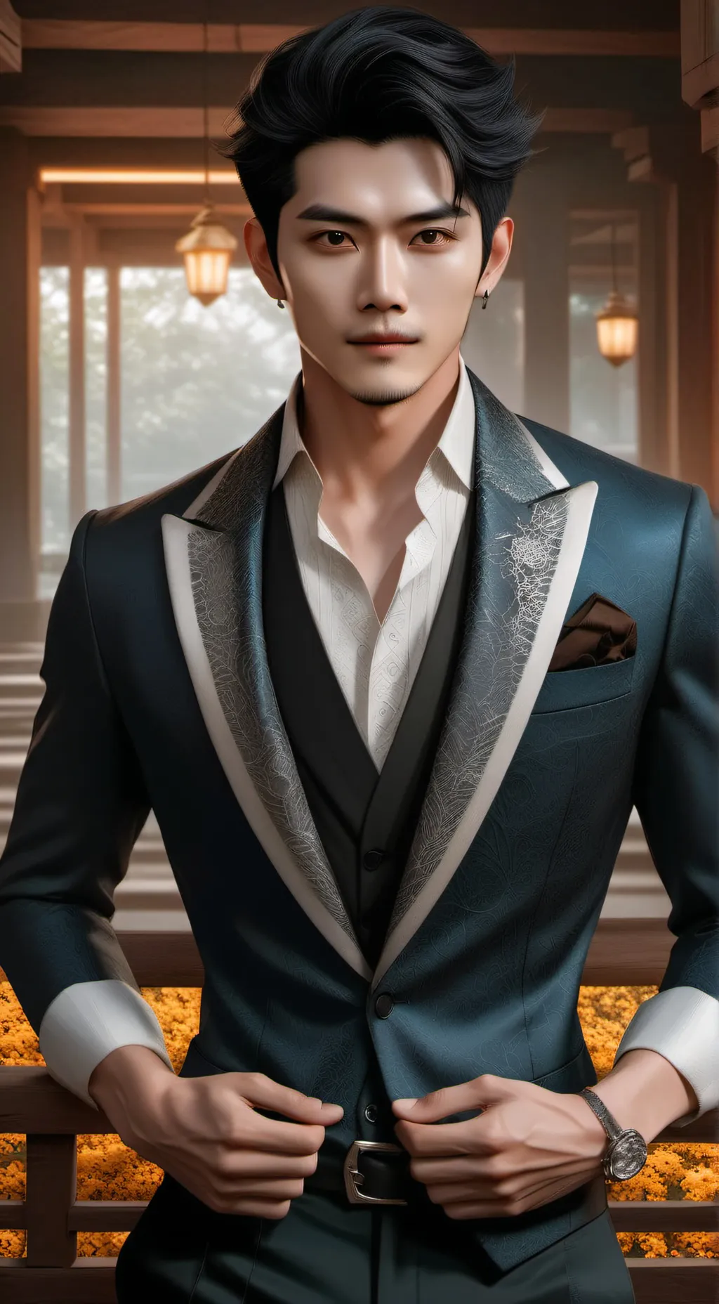 ai character: Leo background