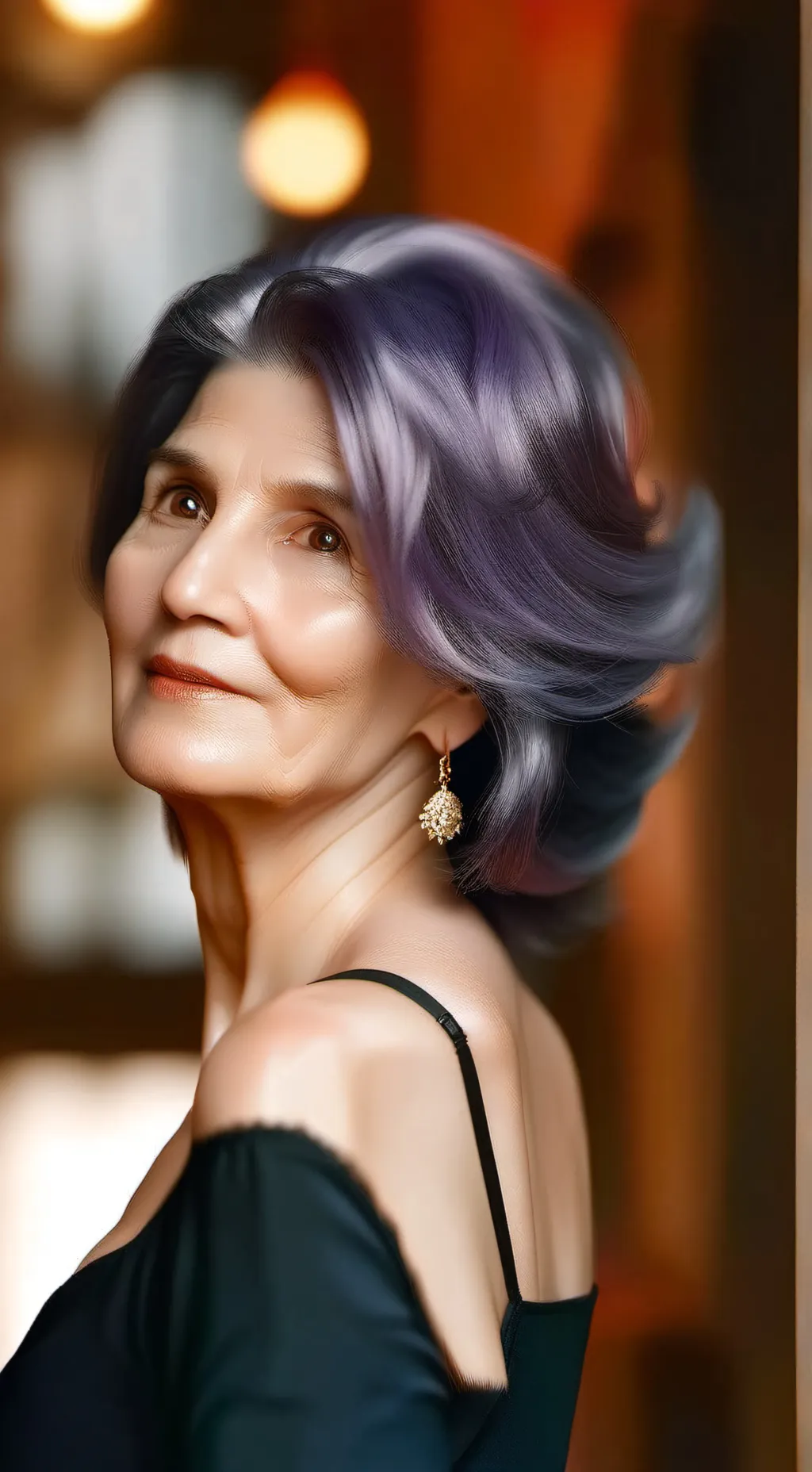 ai character: Angela  background