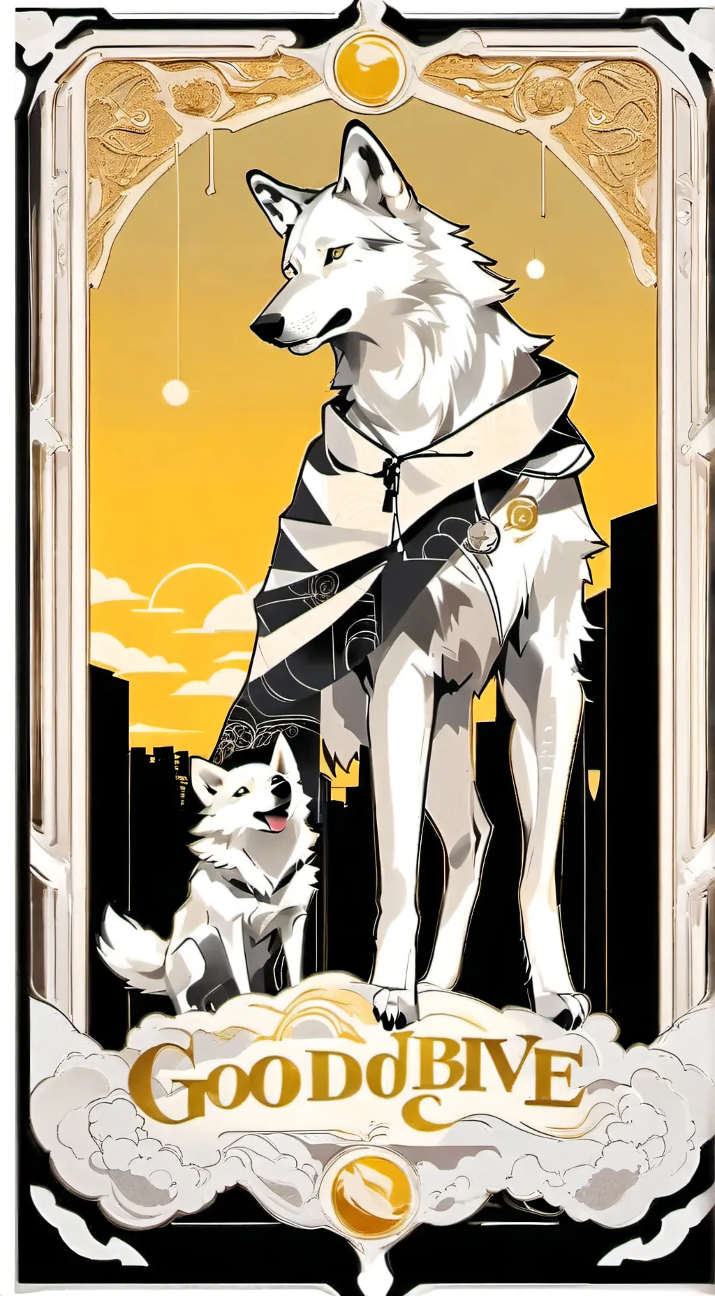 ai character: goodbye background