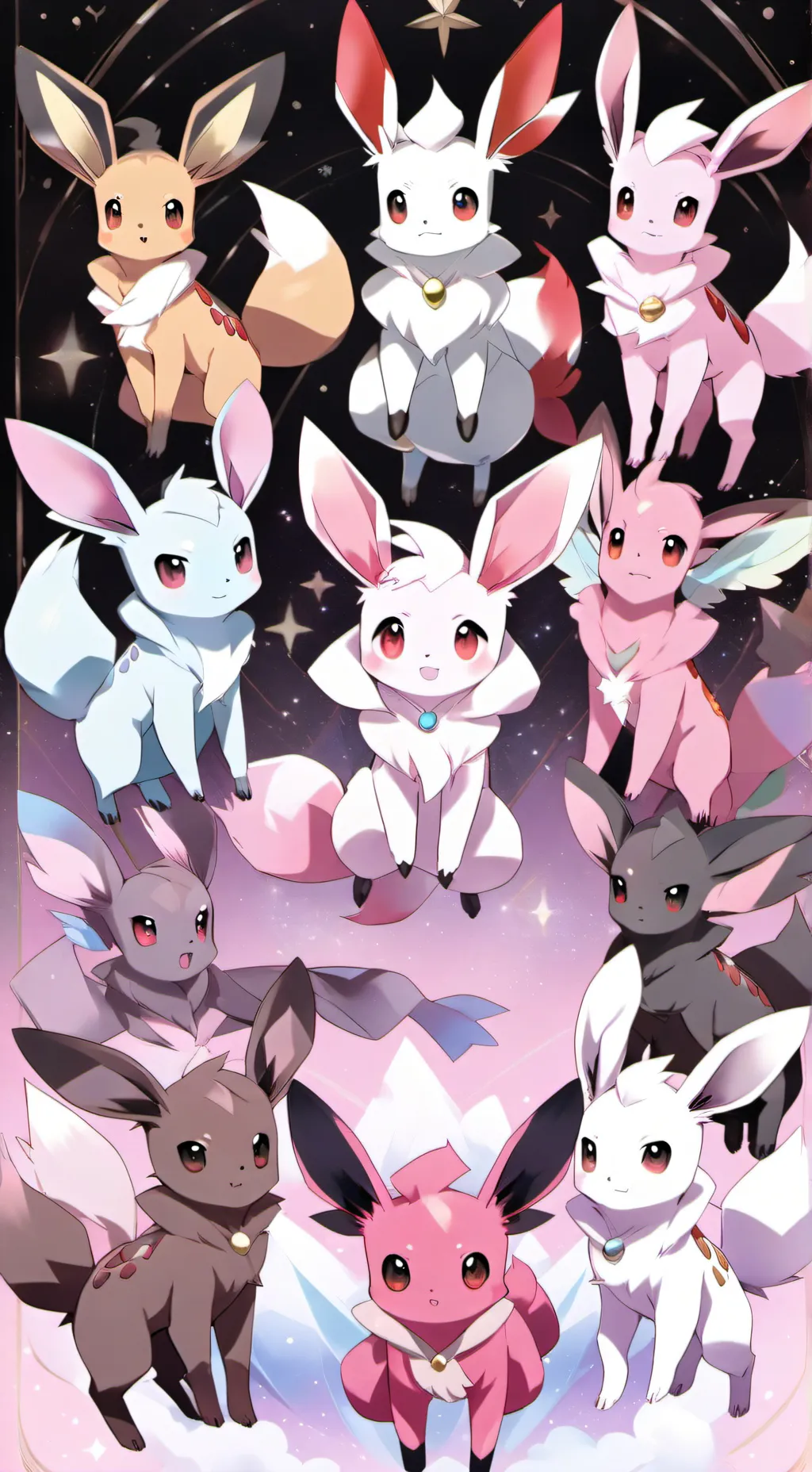 ai character: Eeveelutions background