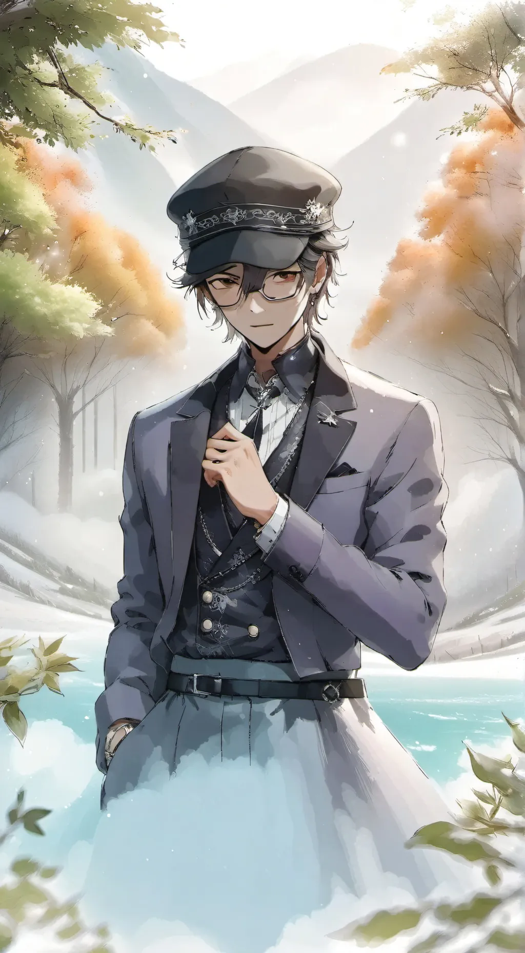 ai character: Xavier ❤️ background