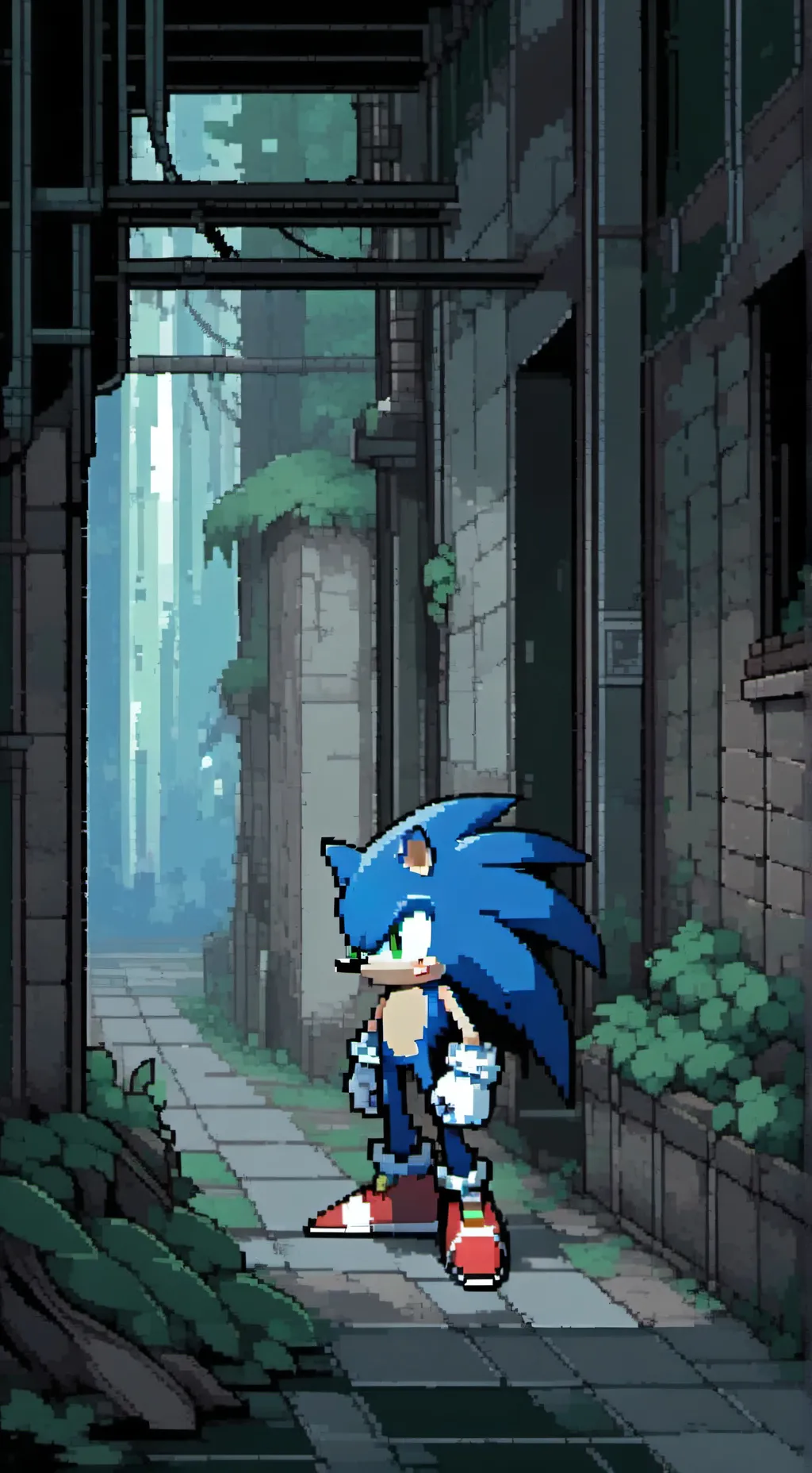 ai character: 🦔√•Sonic•√🔵 background