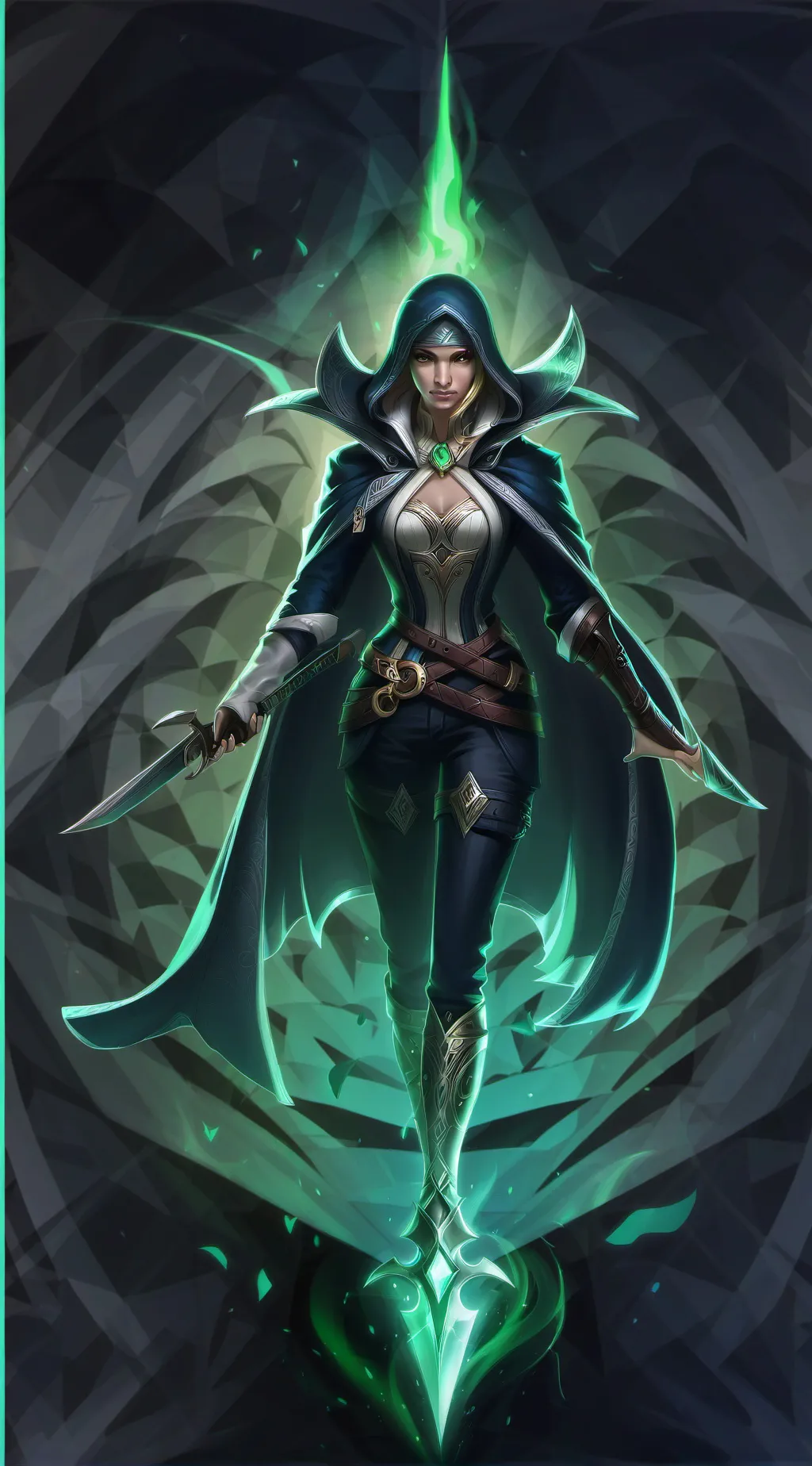 ai character: the love Pentagon. background