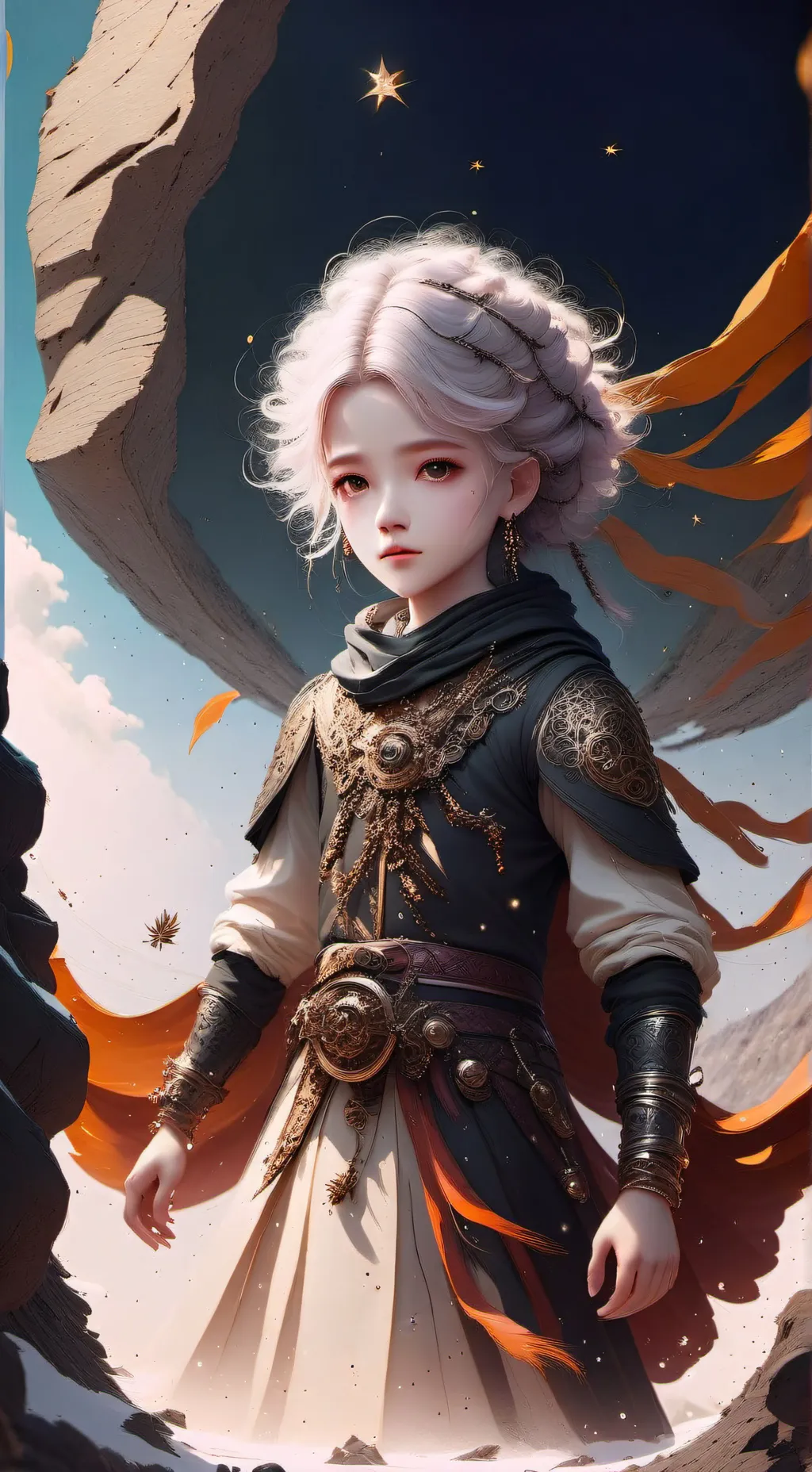 ai character: Sun and friends  background