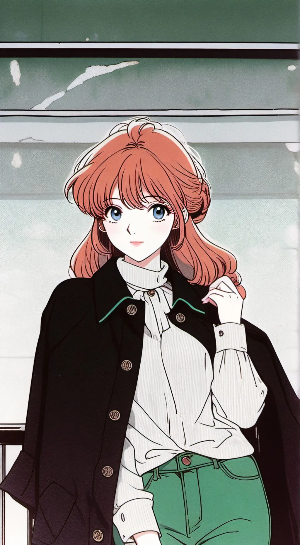 ai character: April moon background