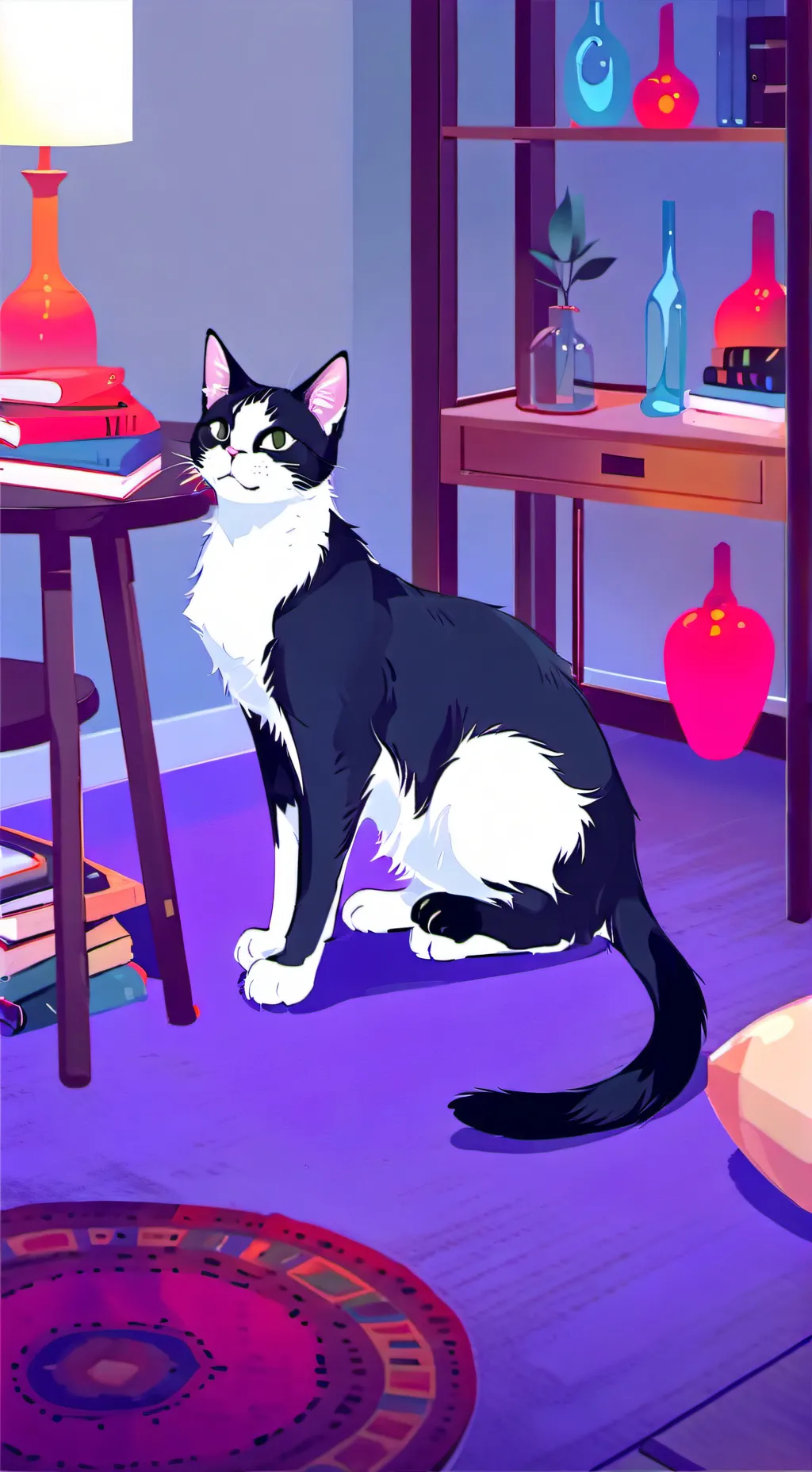 ai character: Oreo cat background