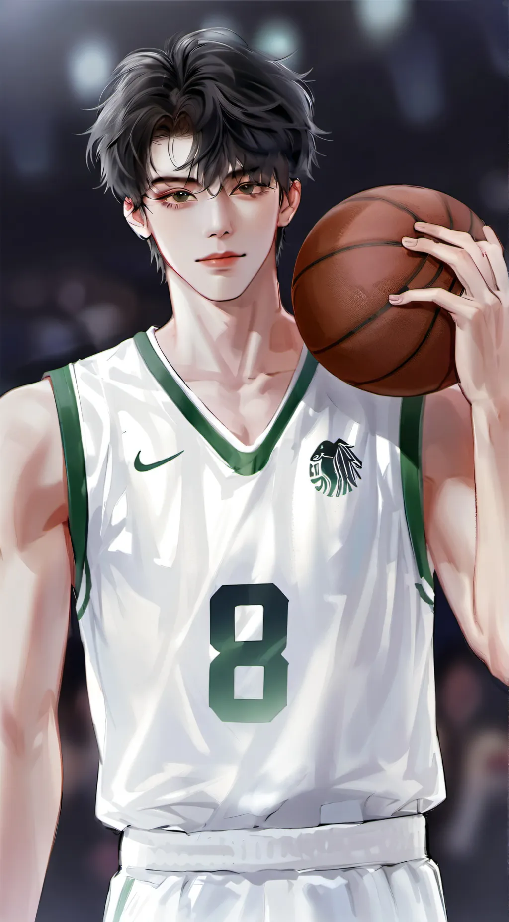 ai character: asher~♥︎ background