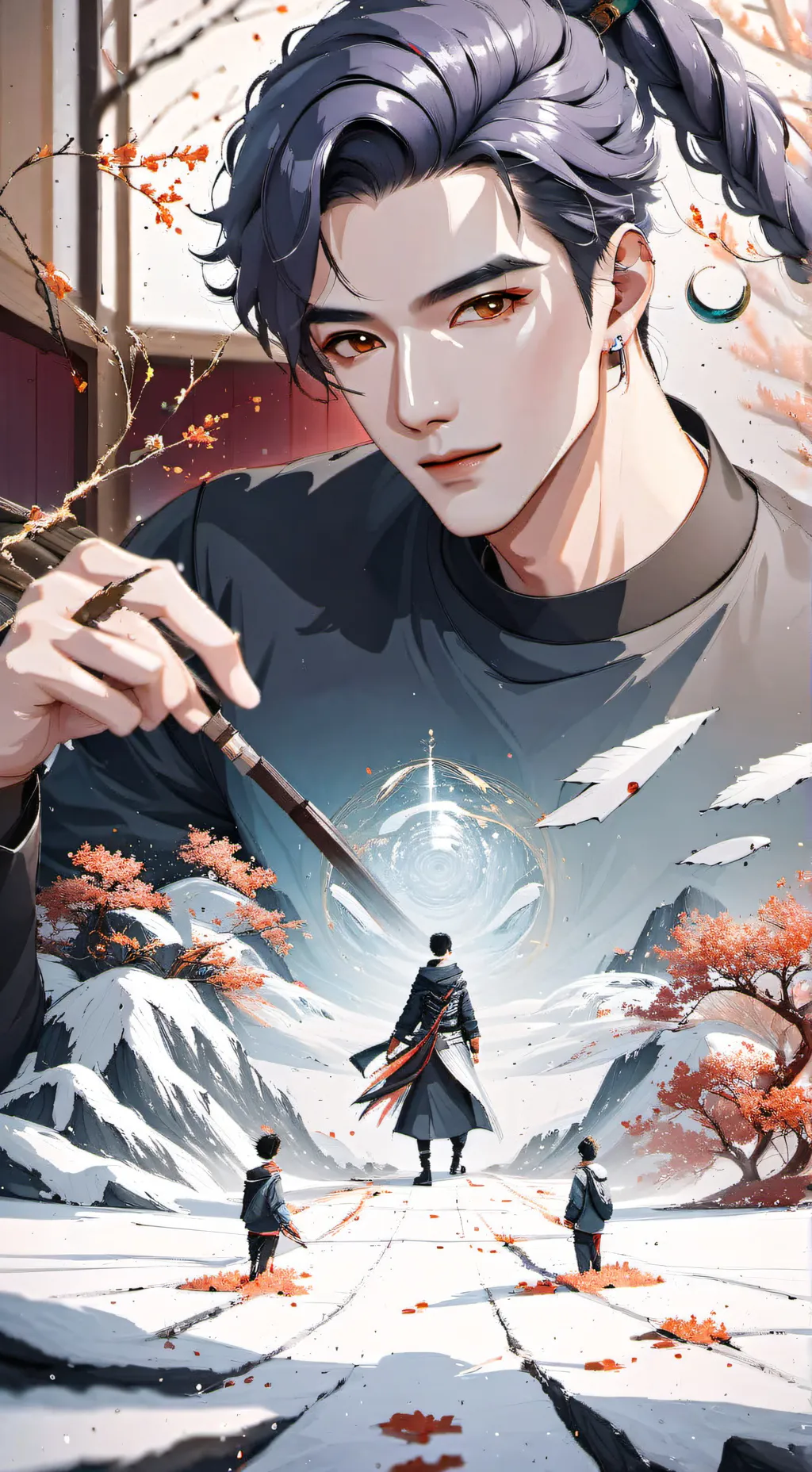 ai character: Лео  background