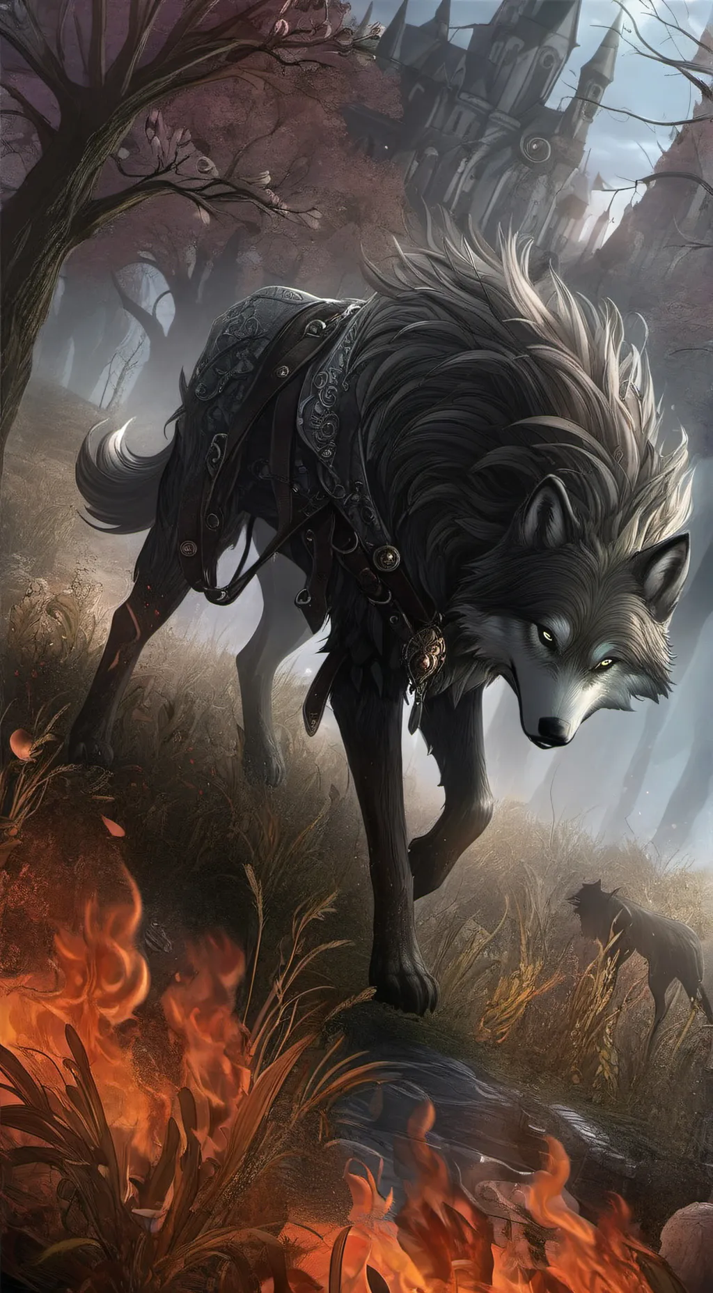 ai character: loups garou  background