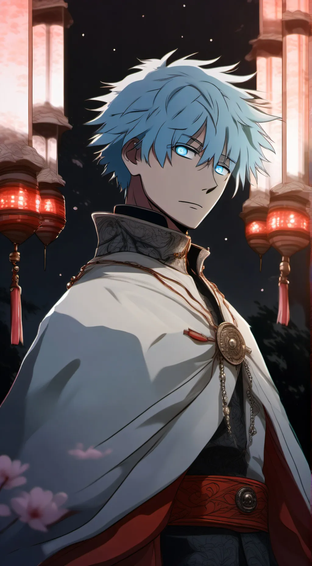 ai character: gojou satoru background