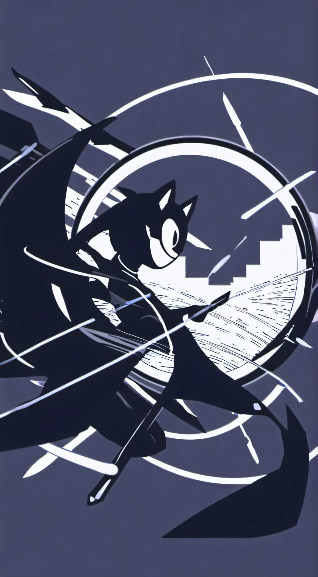 ai character: Mis circule background