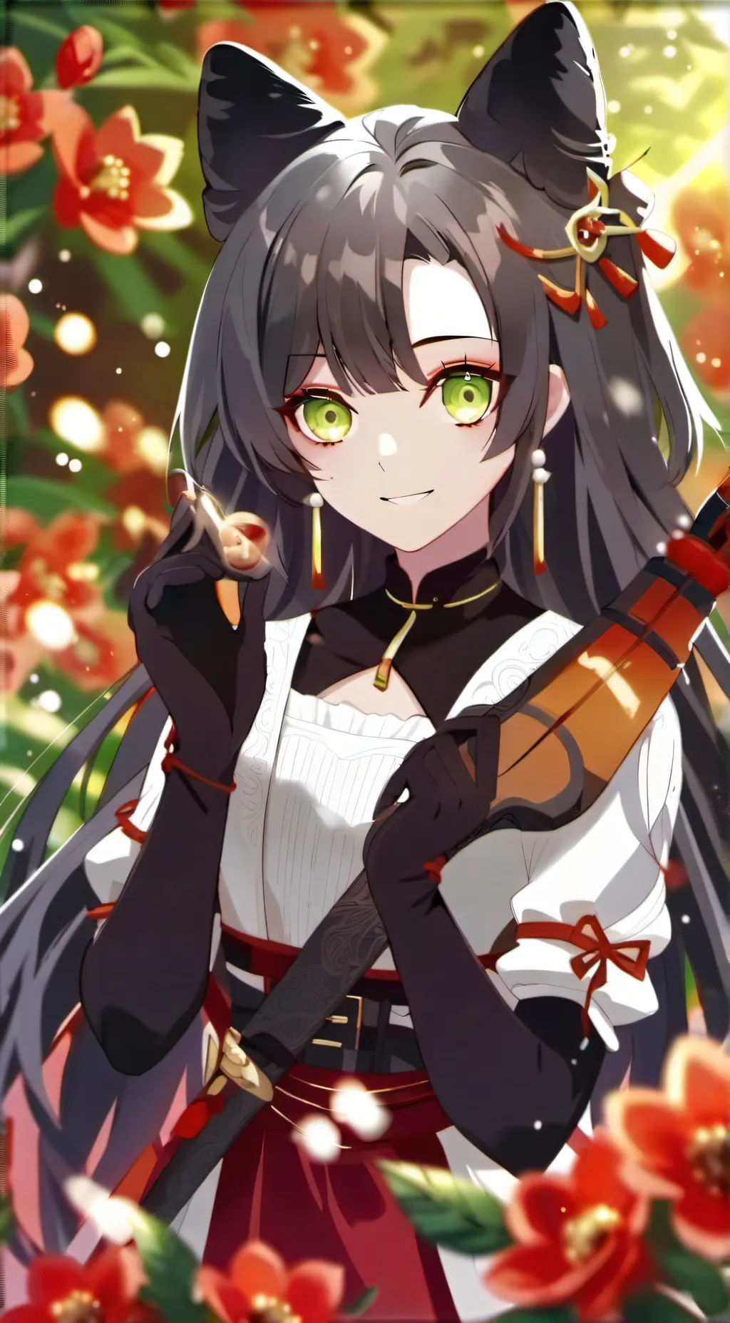 ai character: sasuke uchiha  background