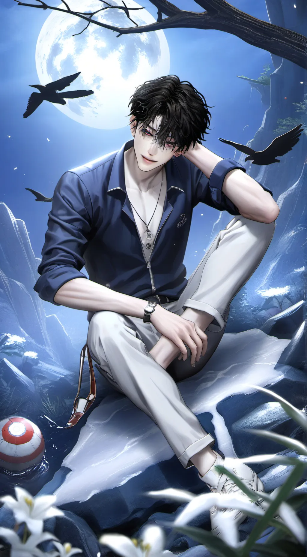 ai character: 😝💀+~Jaden~+😝 background