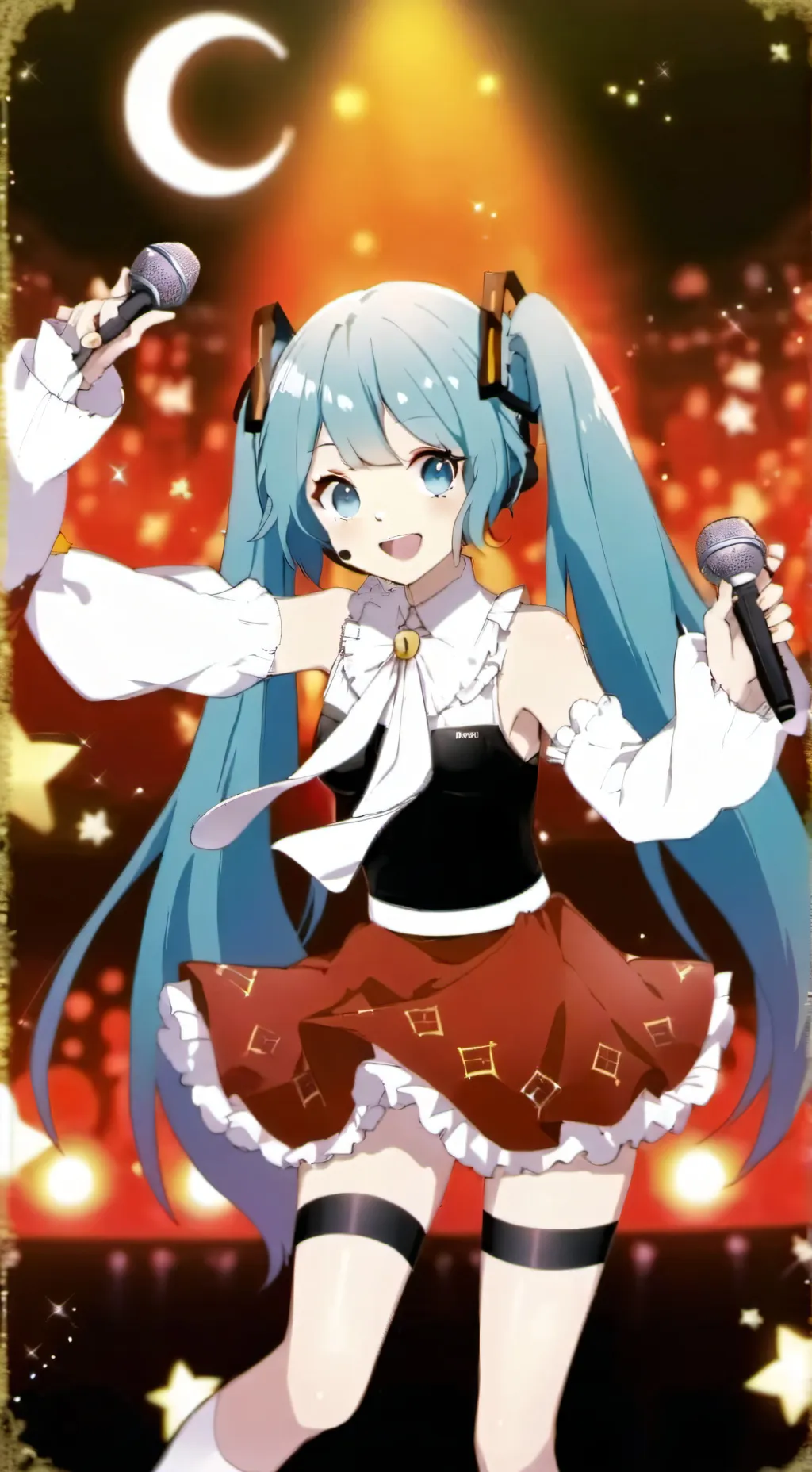 ai character: miku  background