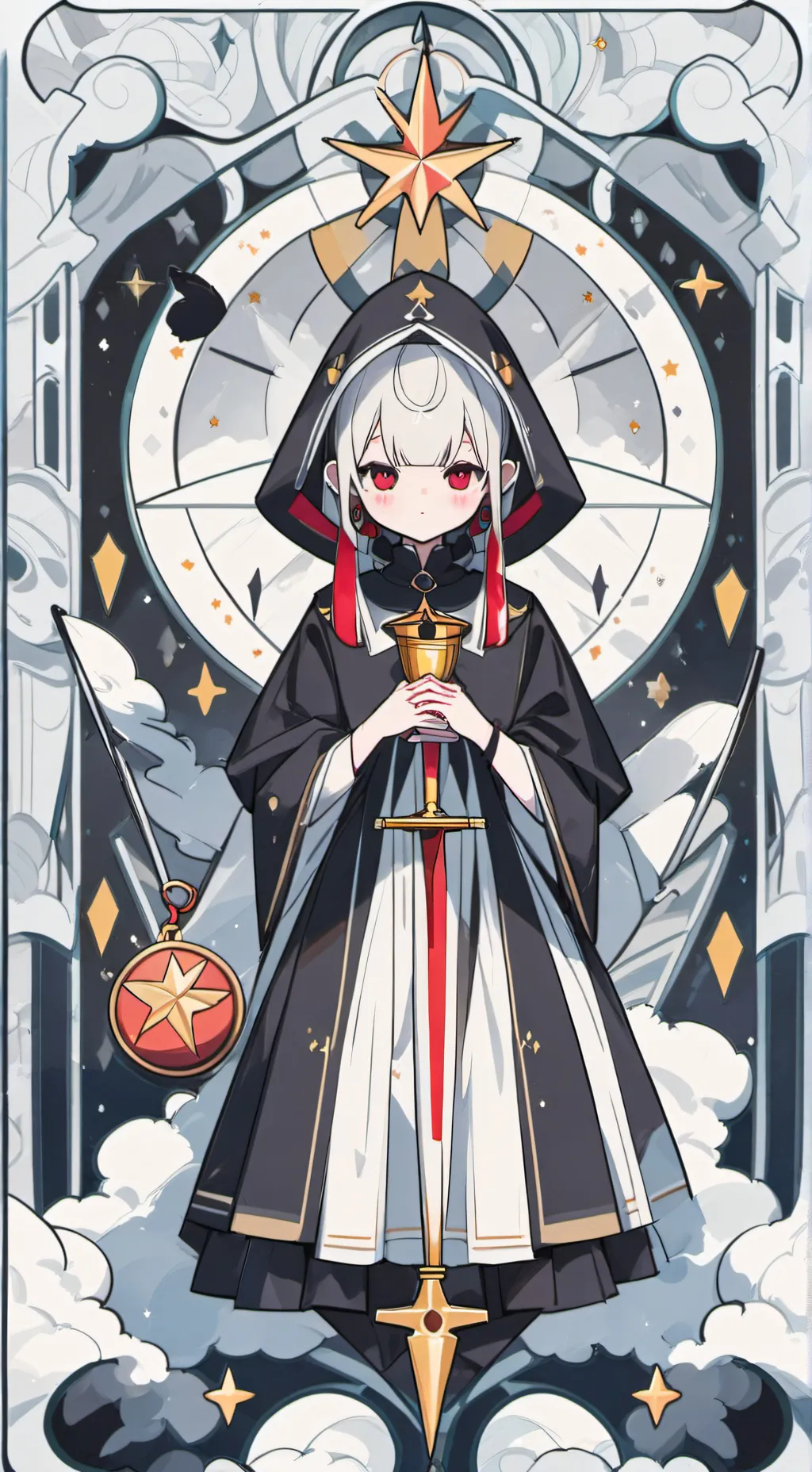 ai character: Ch horror background