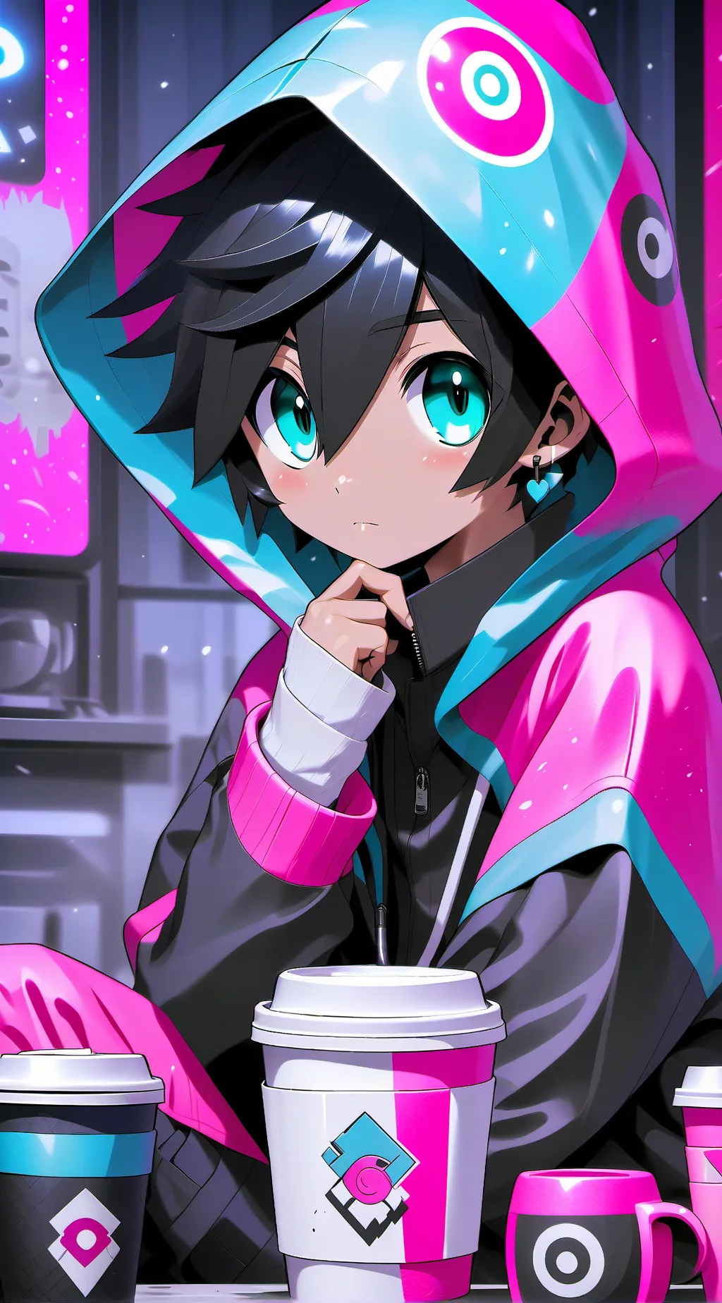 ai character: Jeniffer  background