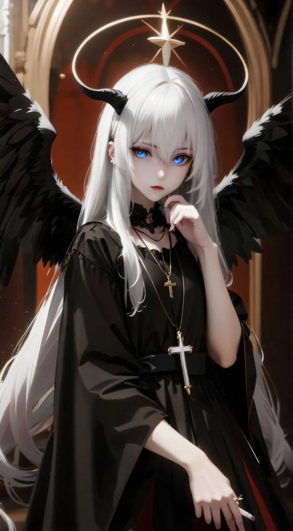 ai character: leon background