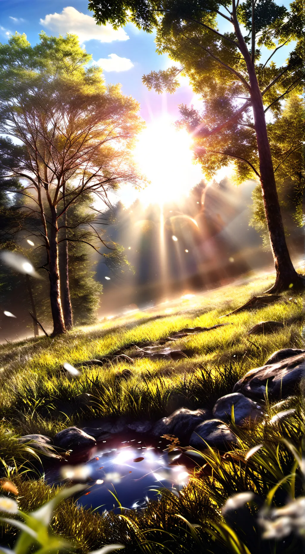 ai character: touch grass background