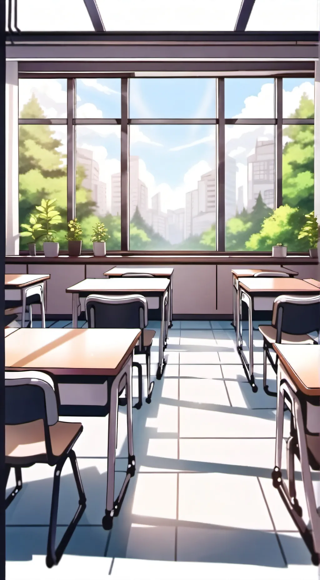 ai character: winter background