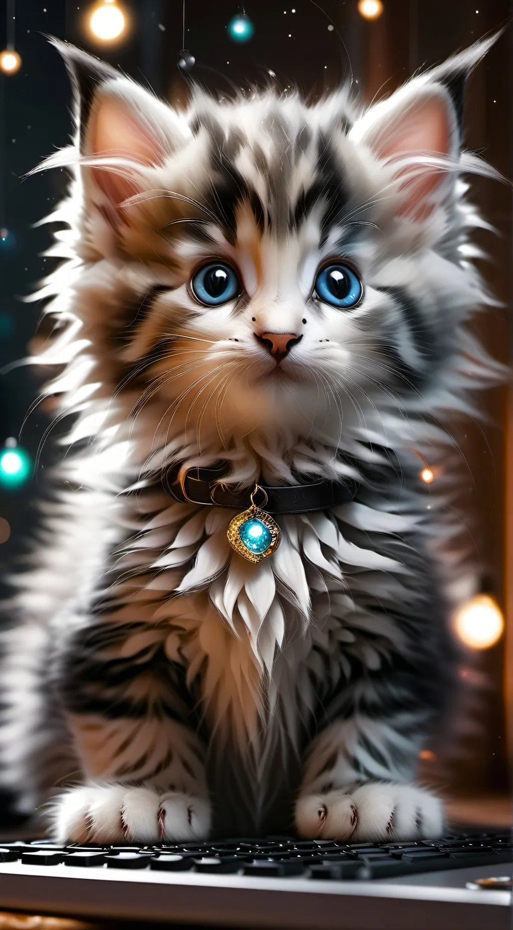 ai character: Galaxi background