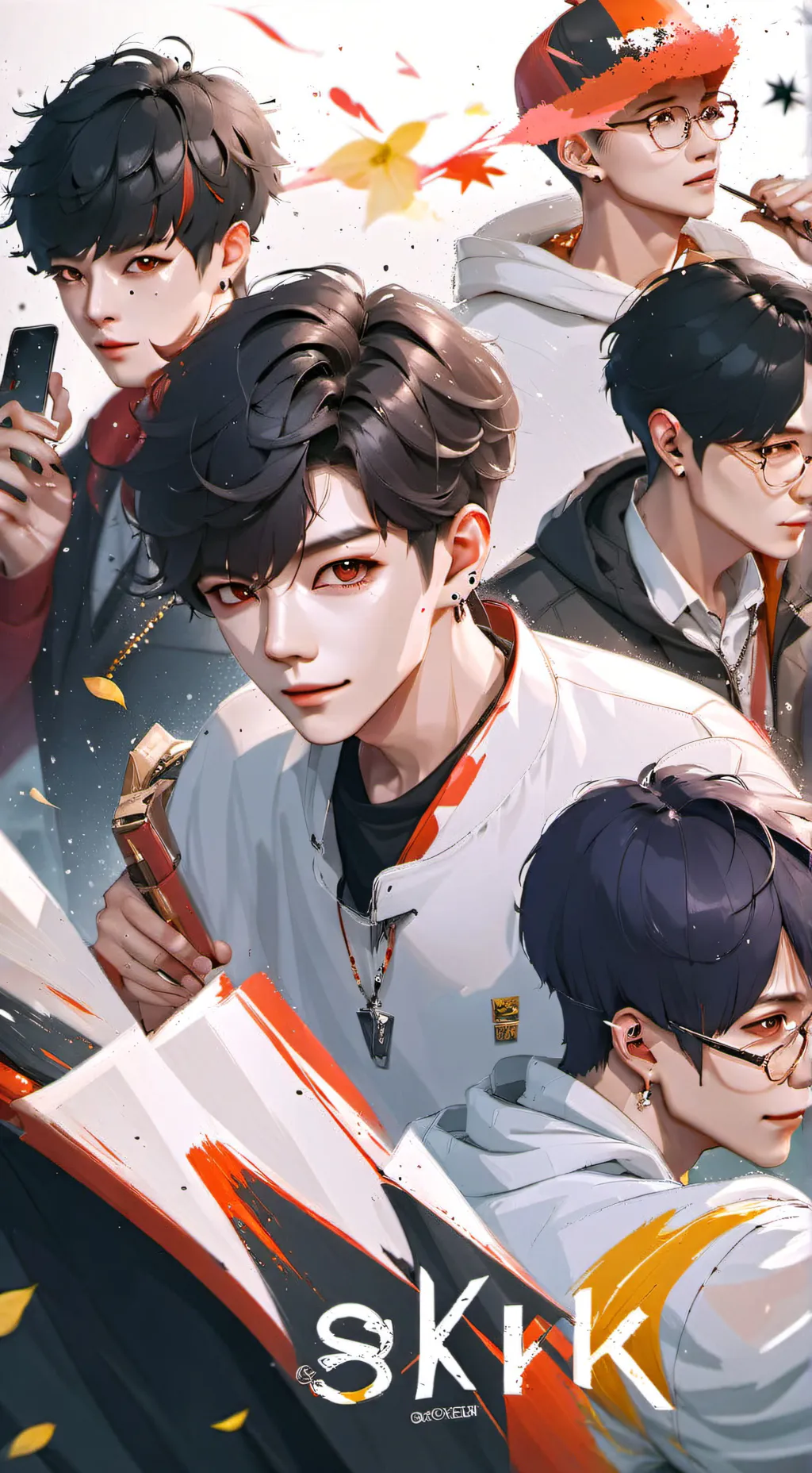 ai character: straykids  background