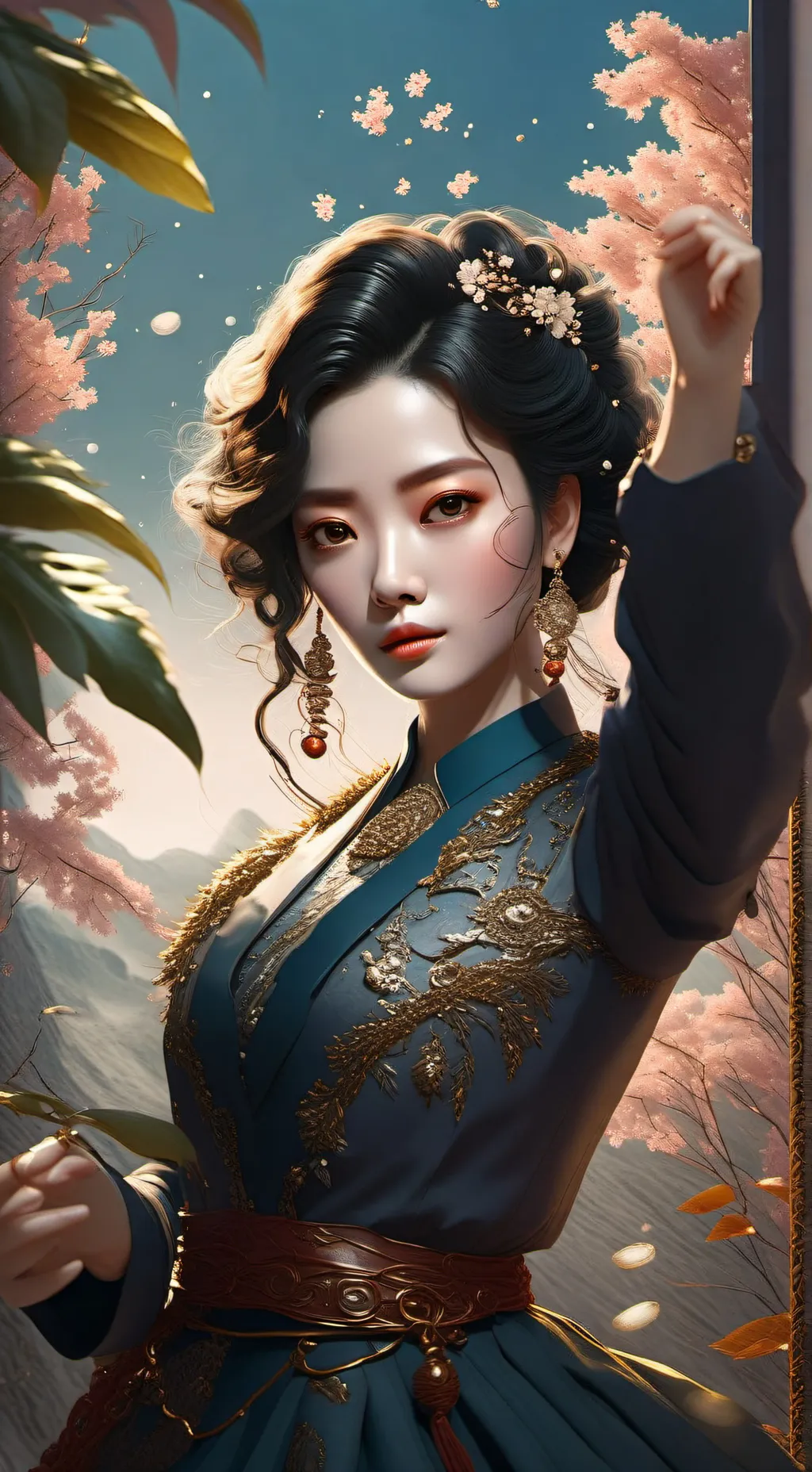 ai character: Asian  background