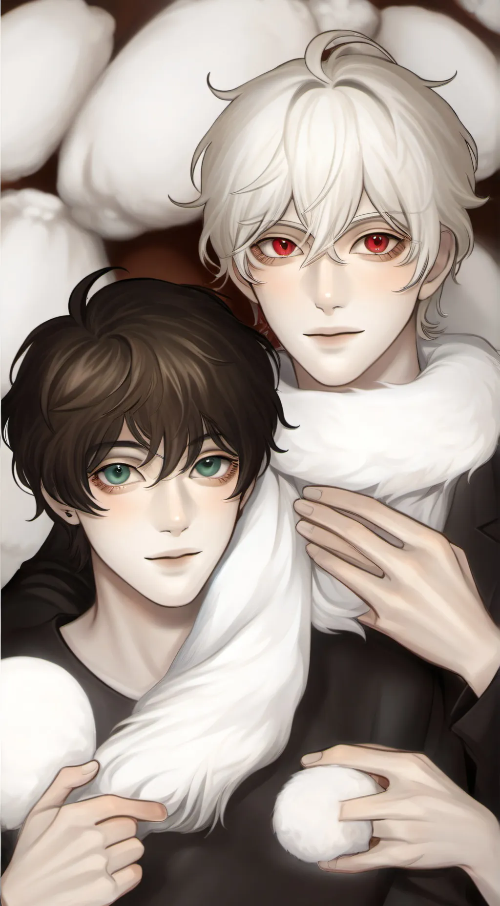 ai character: Jeffrey and liu  background