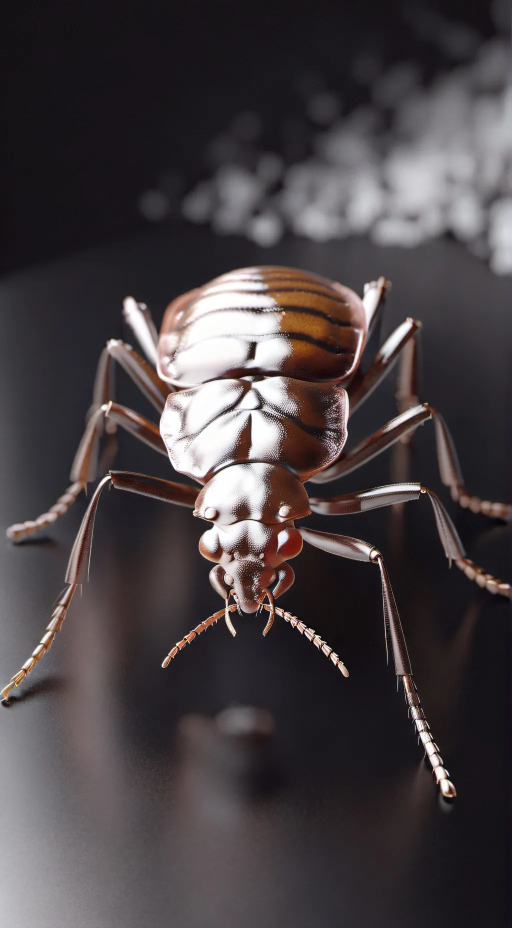 ai character: bed bug background