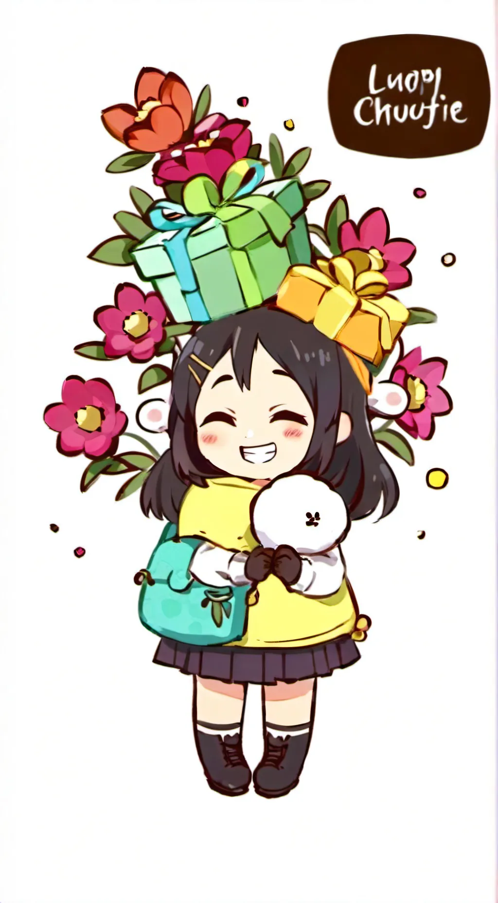 ai character: Cosmo x dandy  background