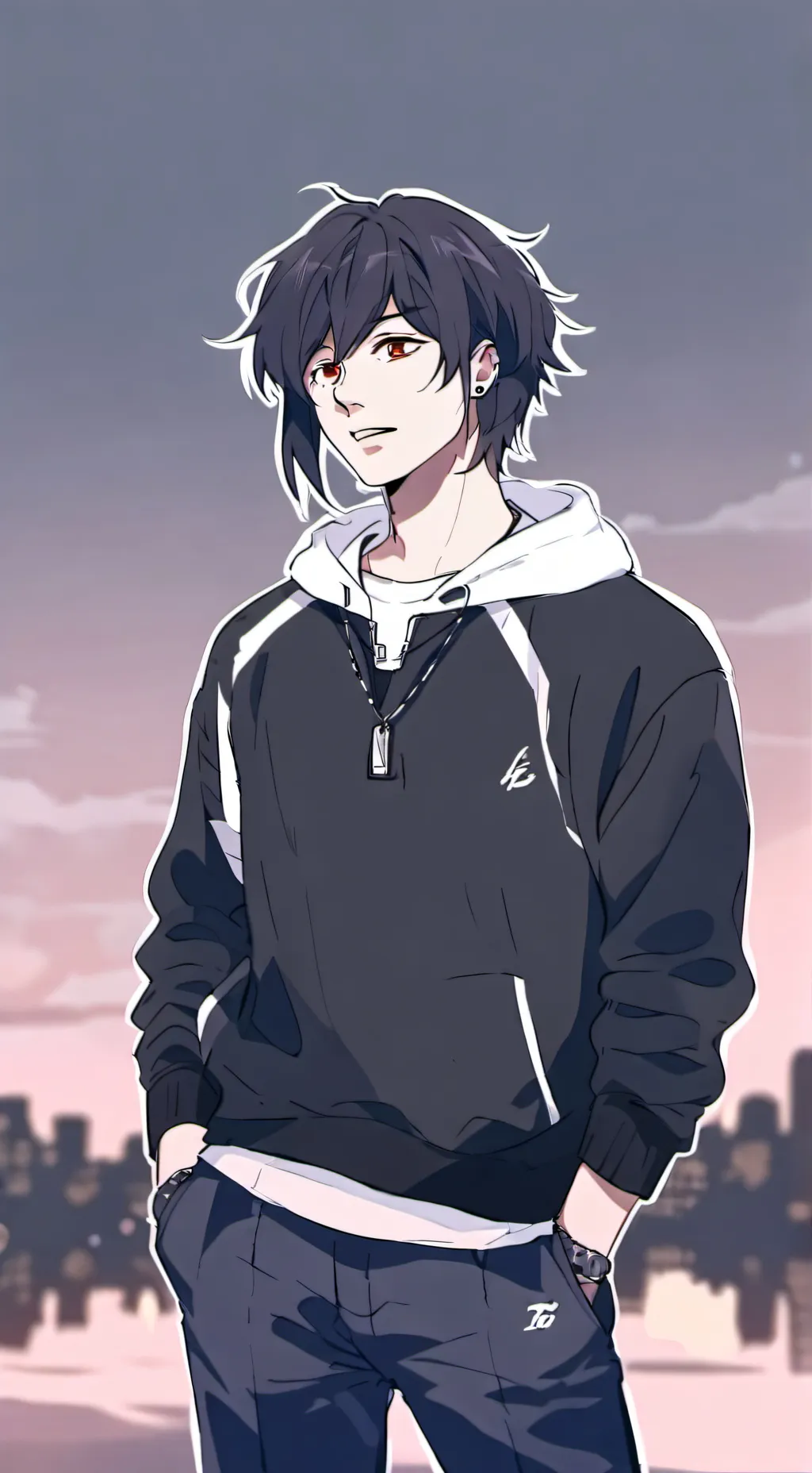 ai character: Sebastian🖤🖤🖤 background