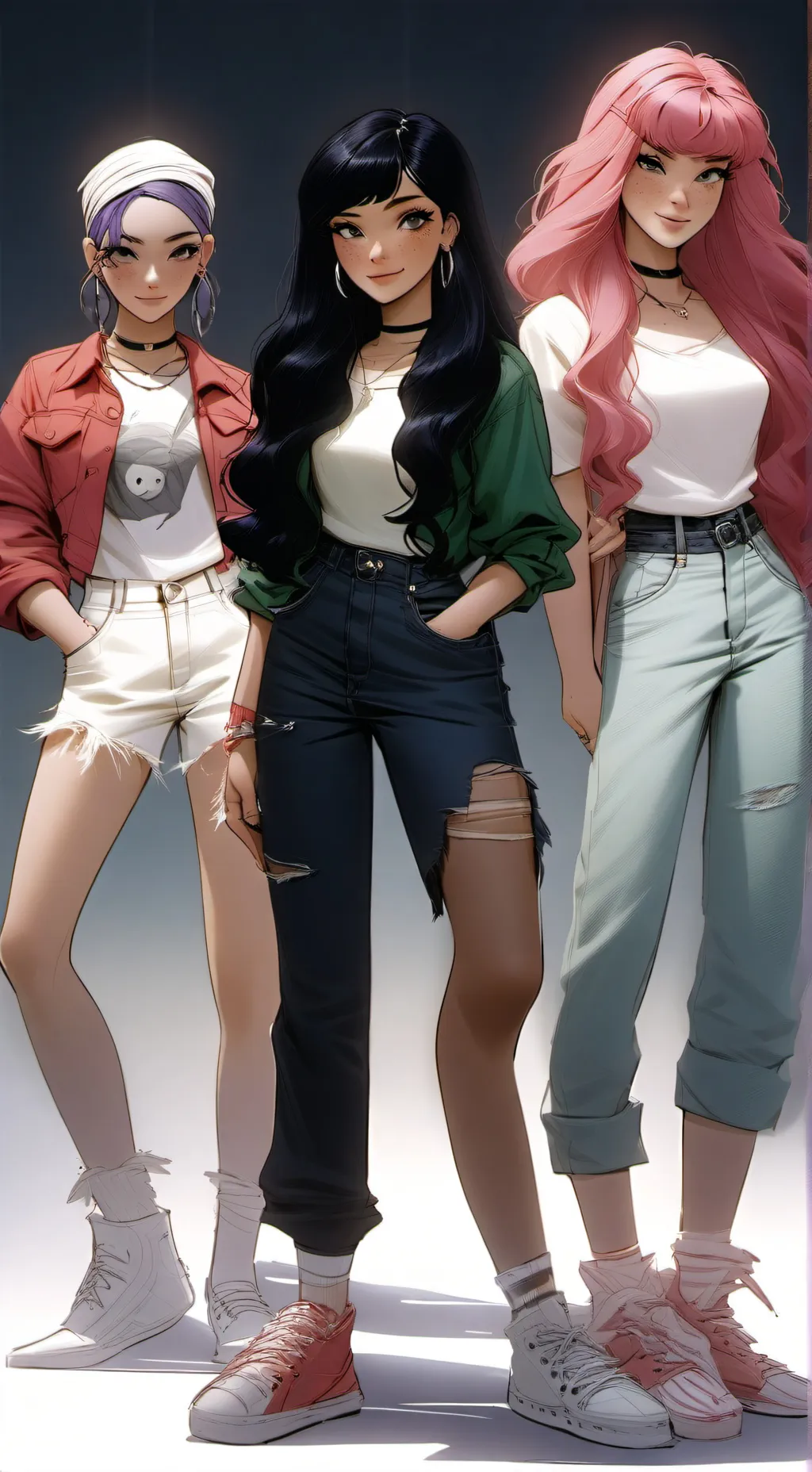 ai character: Ally Annie Lara background