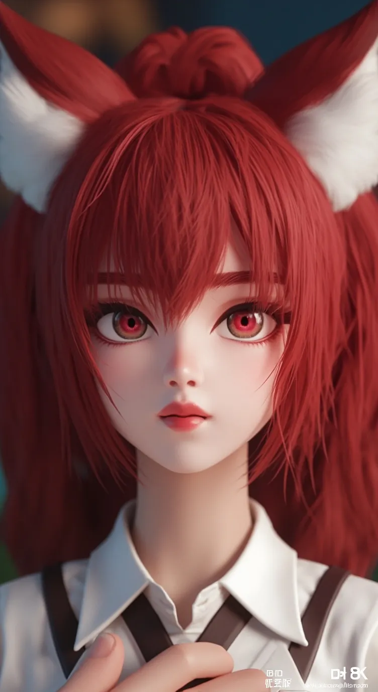 ai character: kitsune (pika fan) background