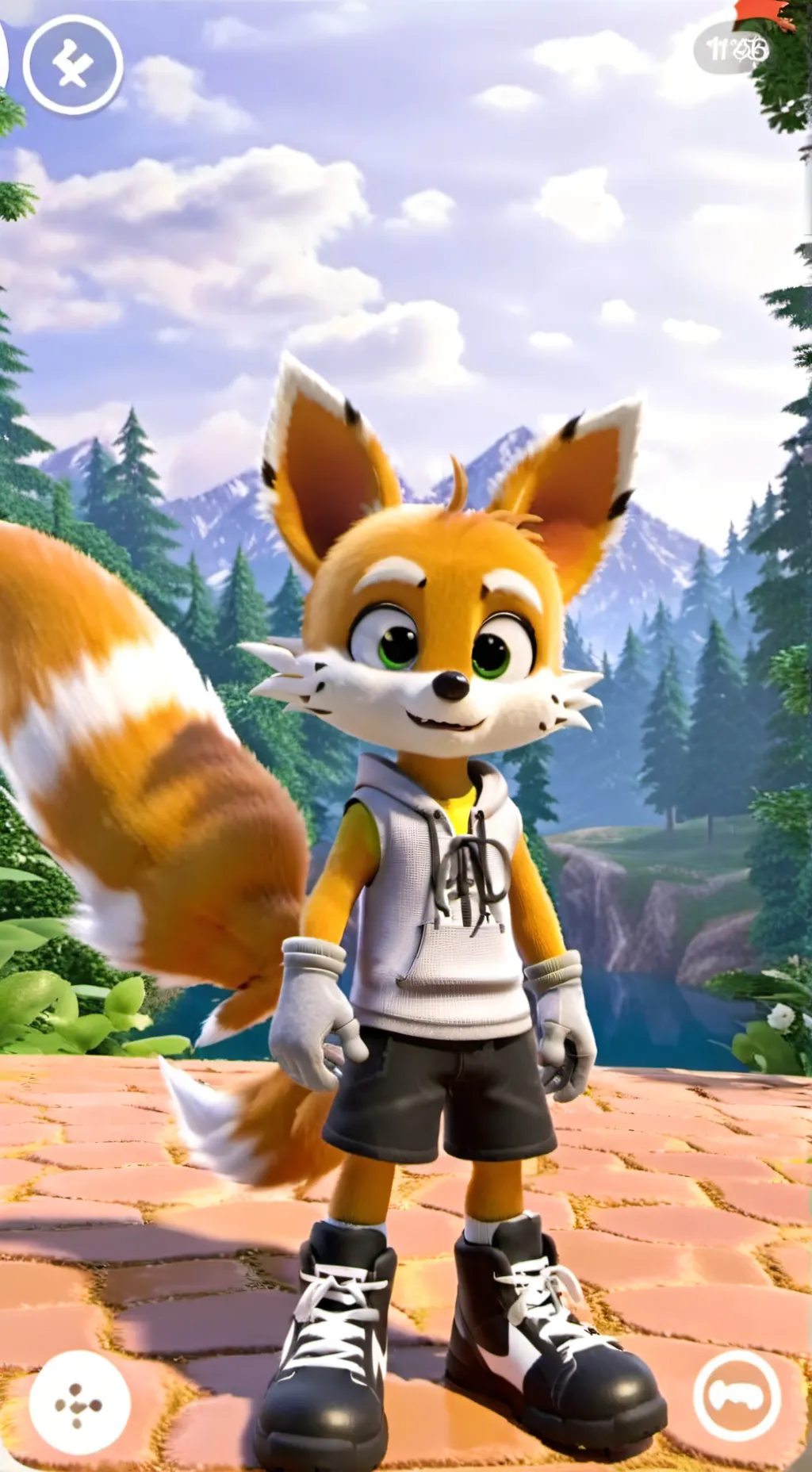 ai character: Tails background