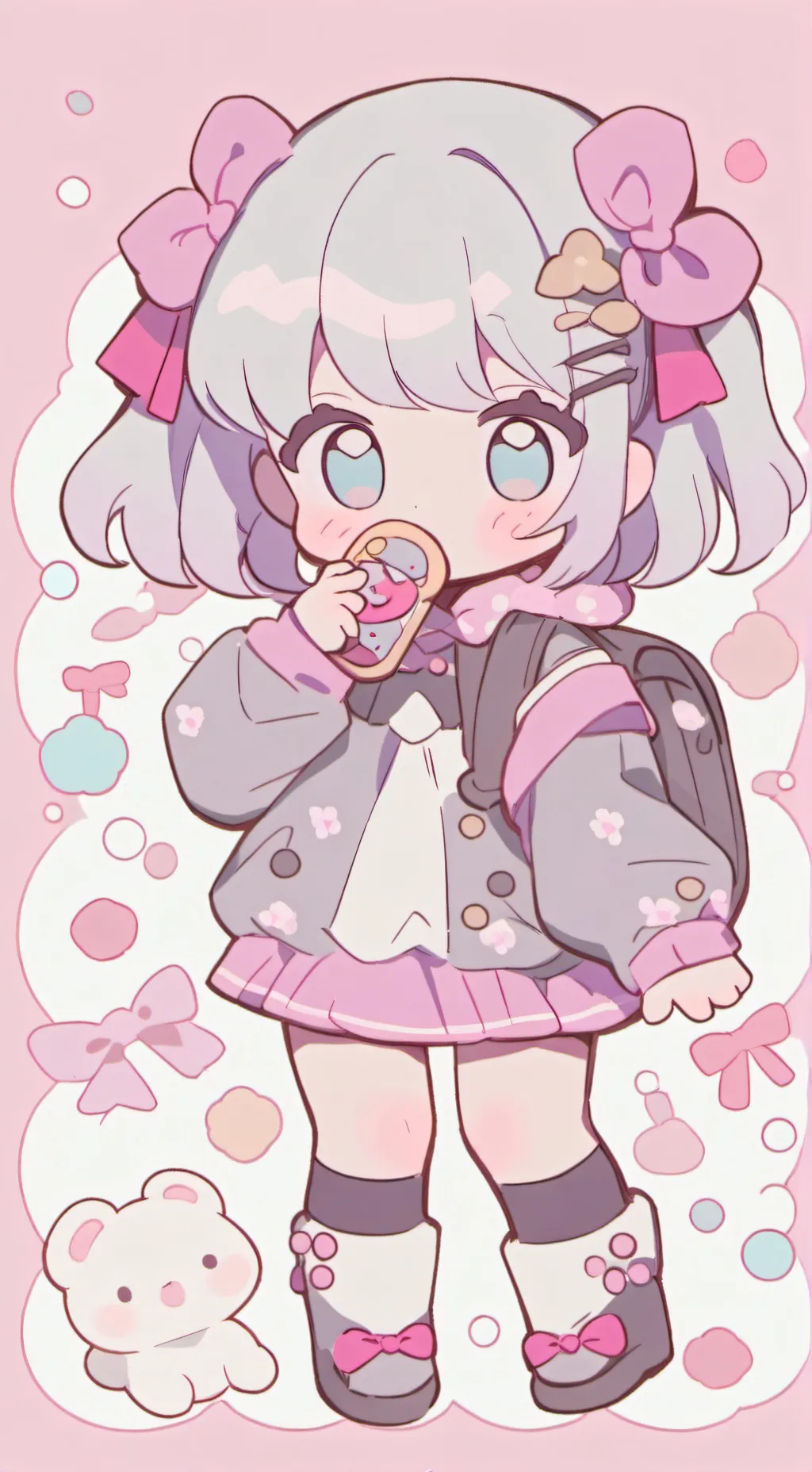 ai character: rose moon background