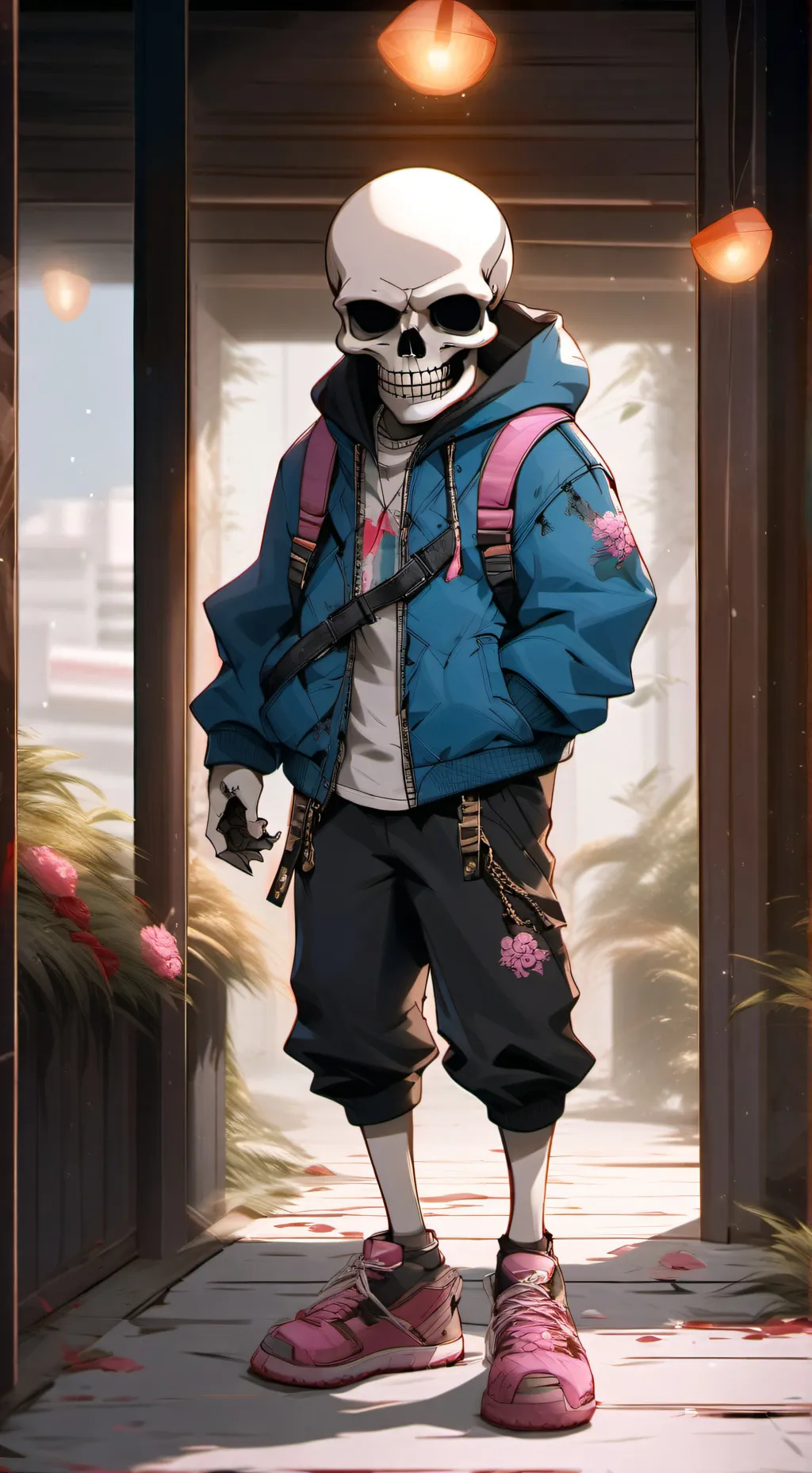 ai character: 💀Sans💀 background