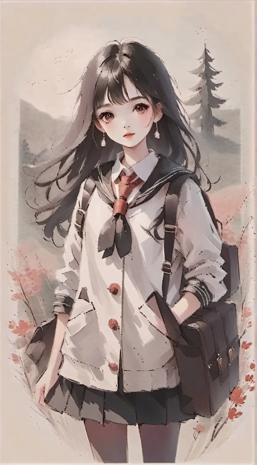 ai character: may moon background