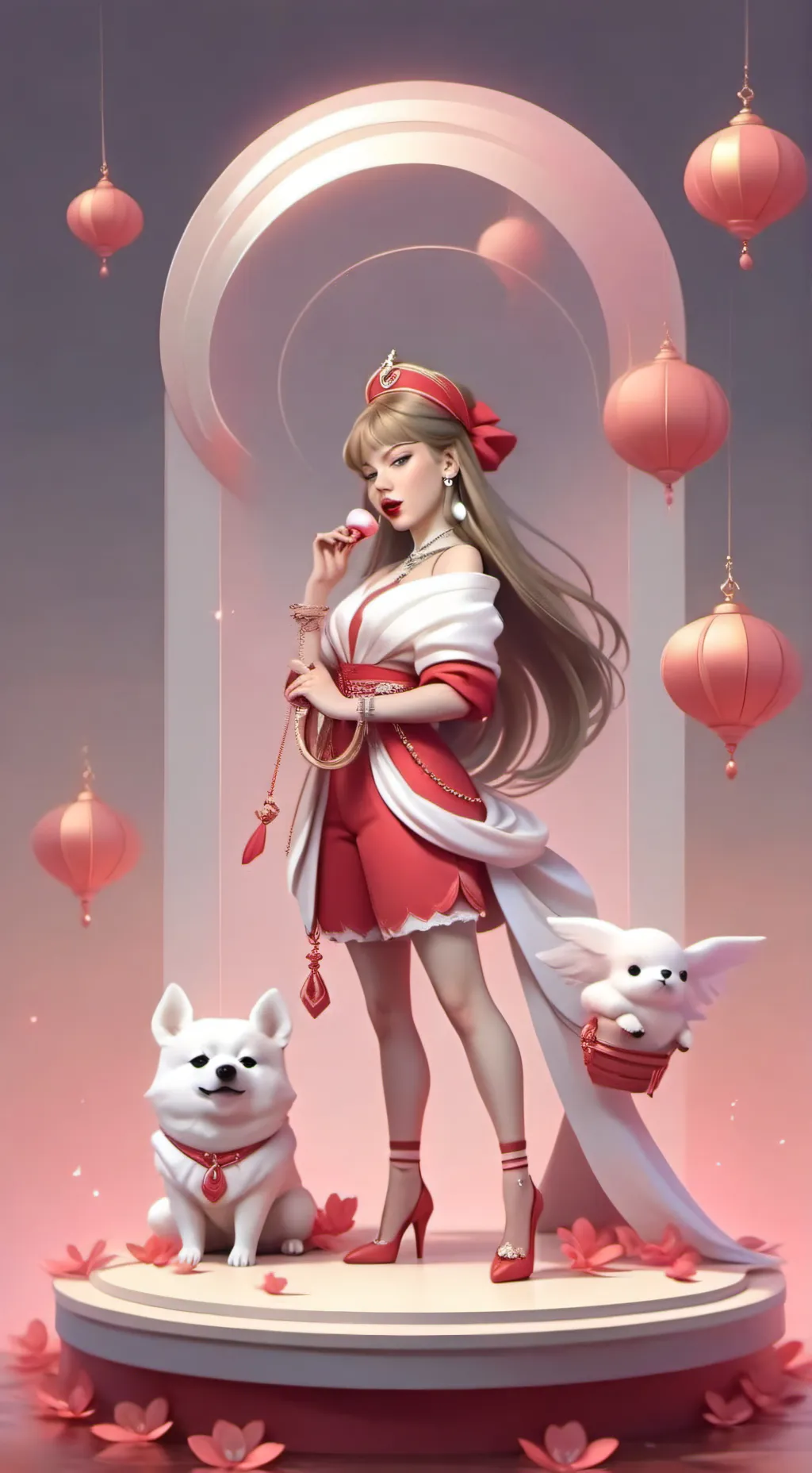 ai character: Taylor swift  background