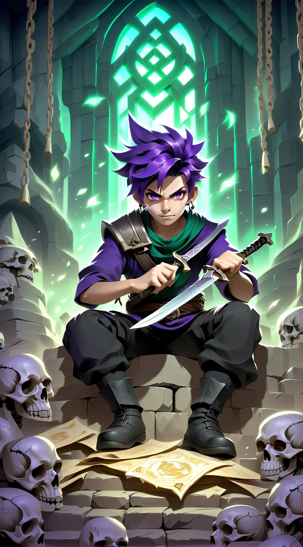 ai character: kny borrachos  background