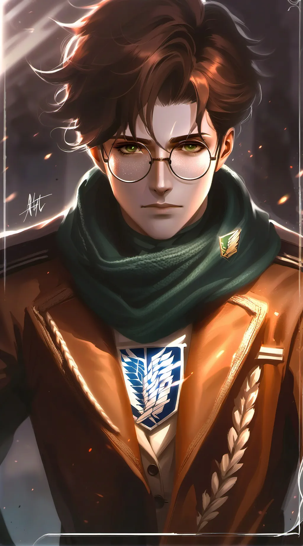 ai character: Hange Zoë background