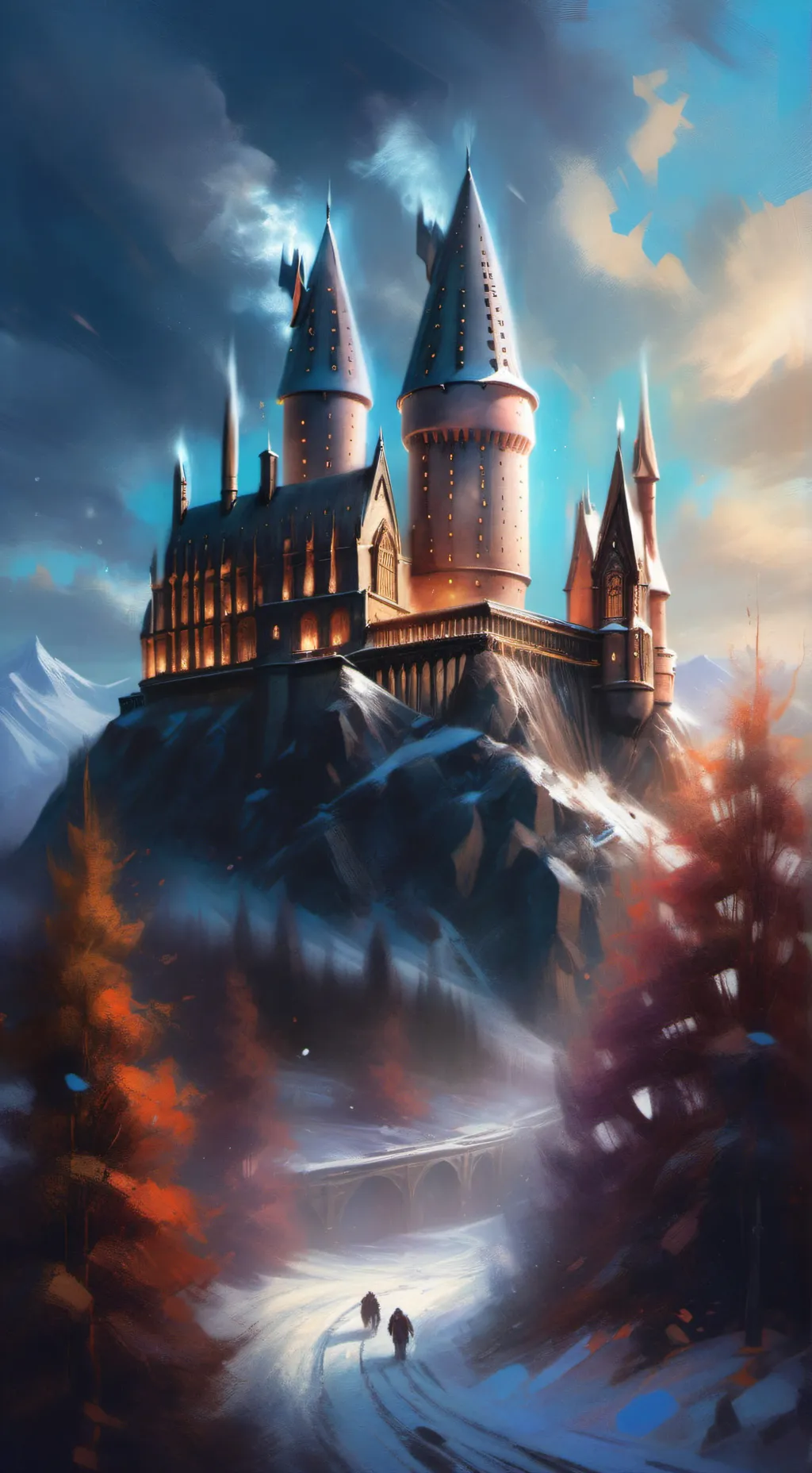 ai character: Hogwarts  background
