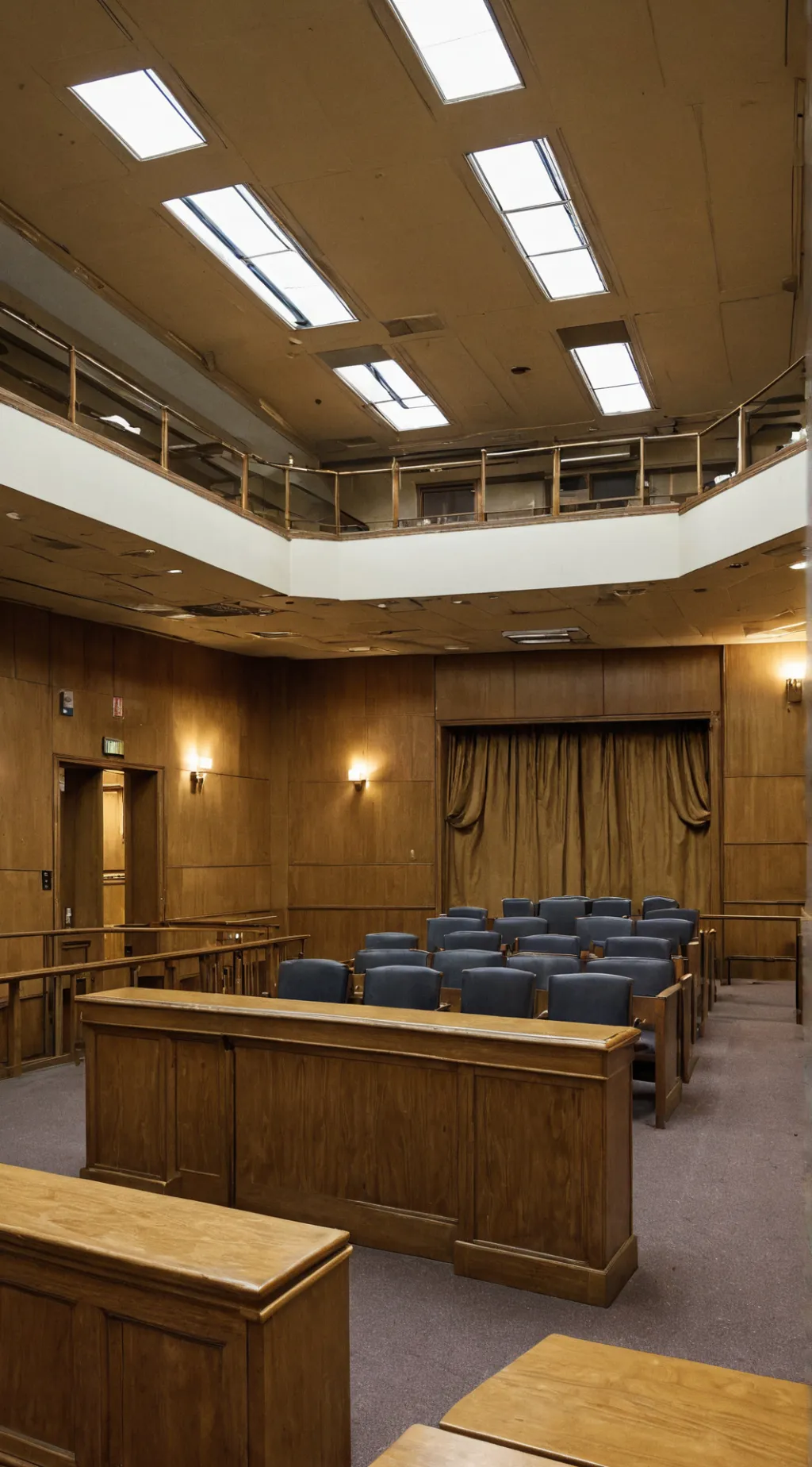 ai character: Cod court room background