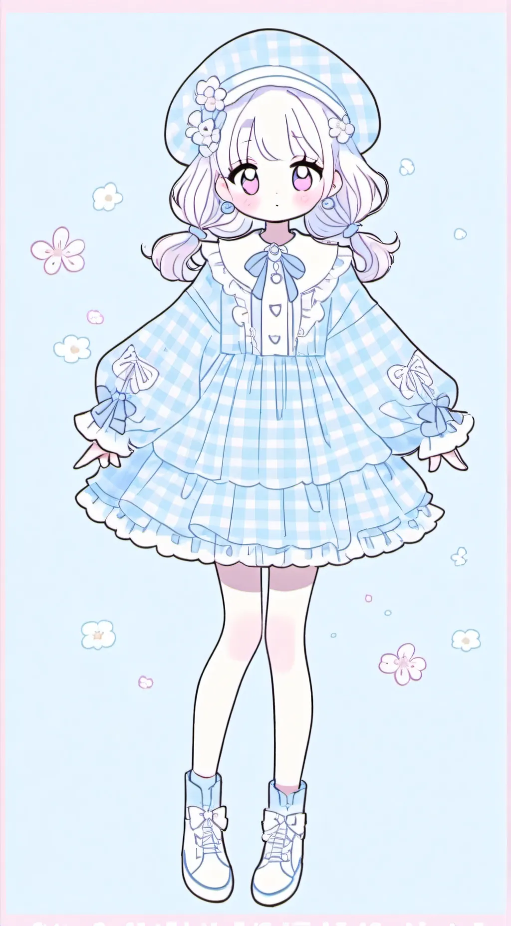 ai character: Nezuko DS background