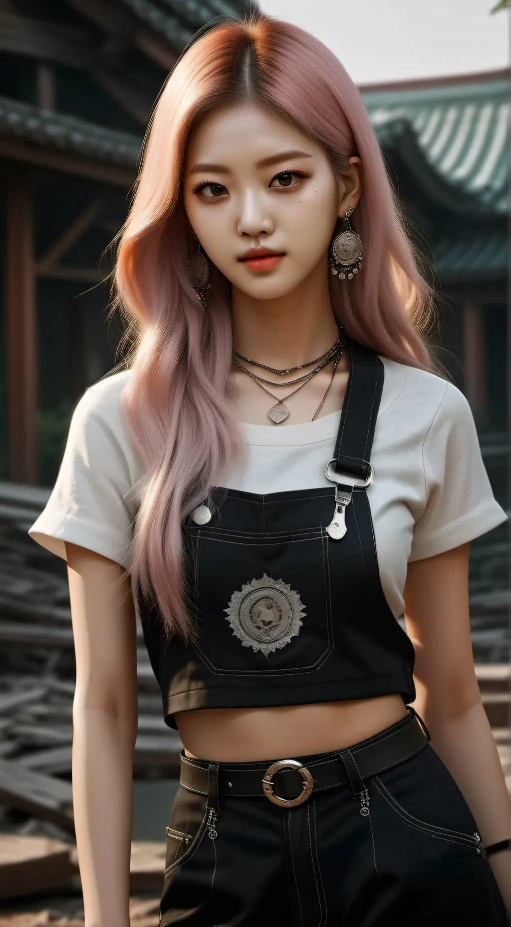 ai character: rosé[blackpink] background