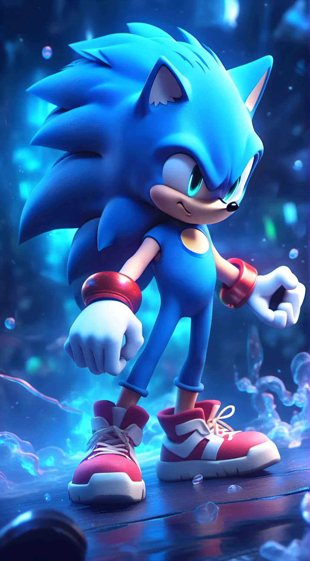 ai character: Sonic the hedgehog background