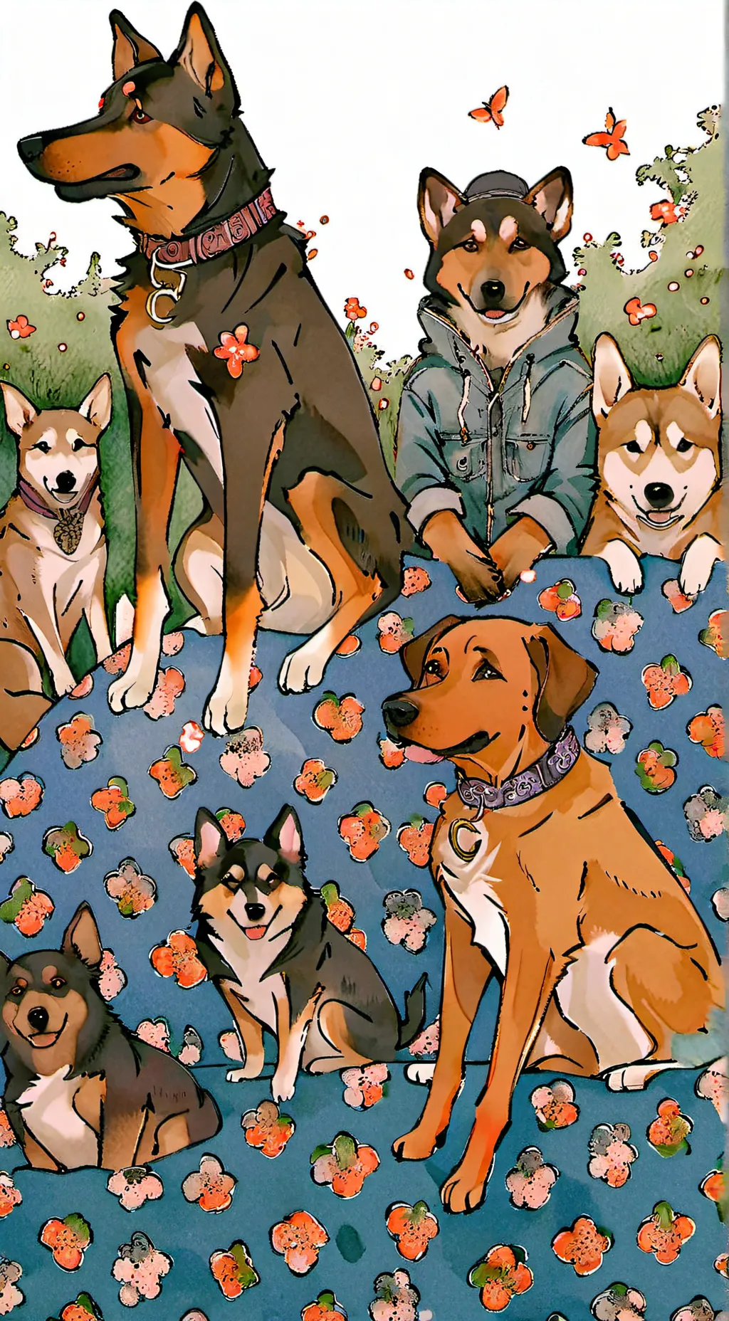 ai character: Собача зграя background