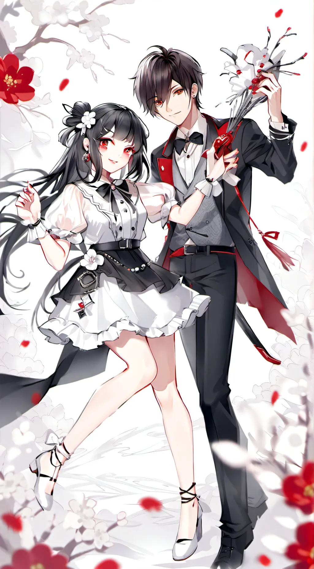 ai character: aphmau and Aaron background